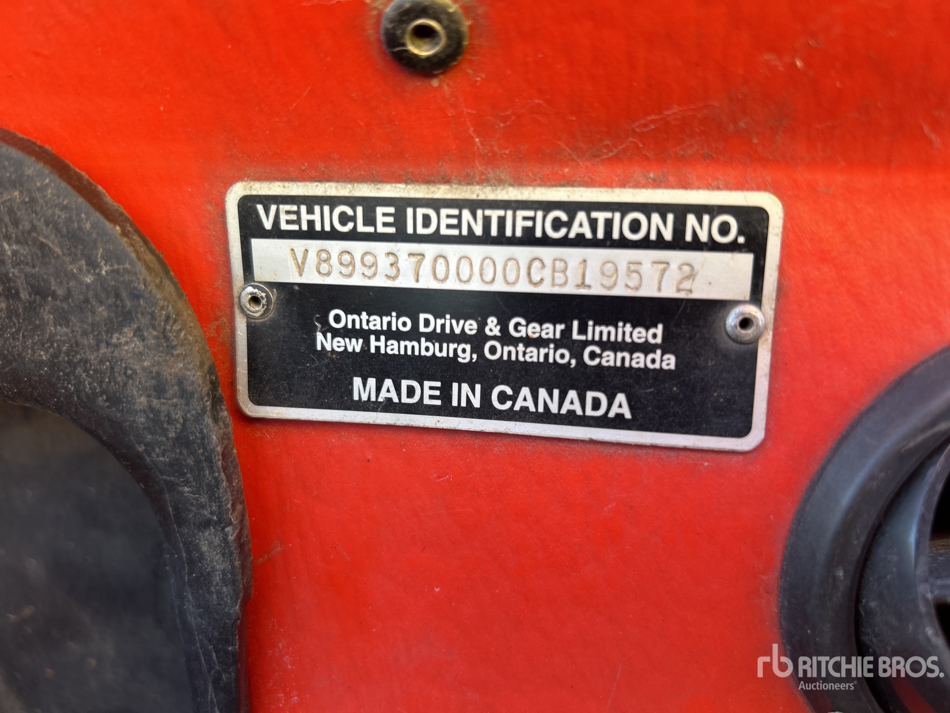 General Appearance with N.º de serie/VIN