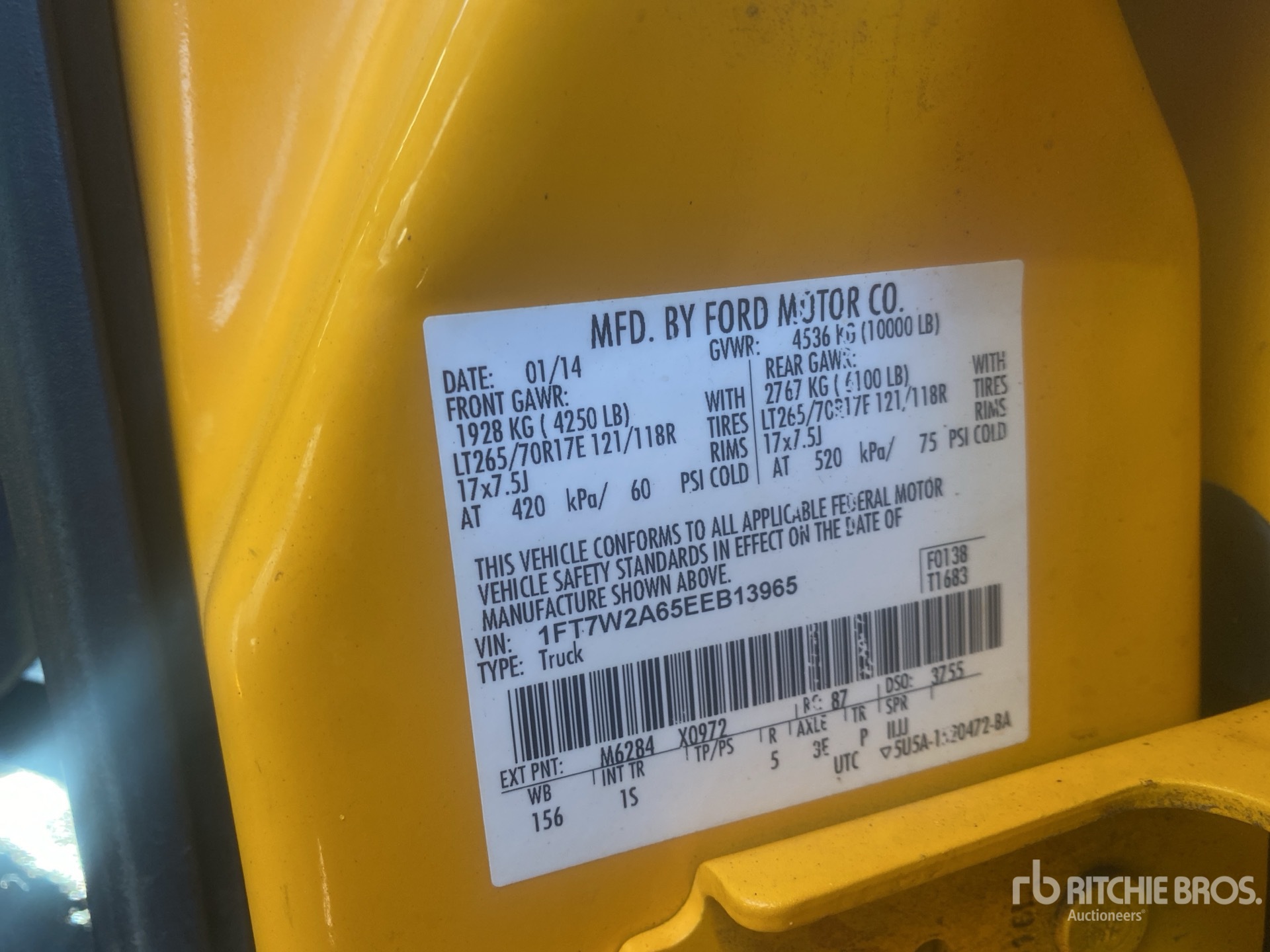 General Appearance with Numéro de série/Numéro d'identification du véhicule automobile