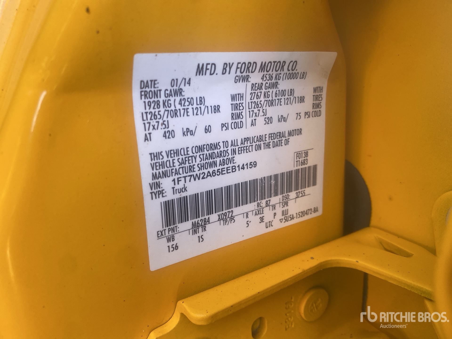 General Appearance with Numéro de série/Numéro d'identification du véhicule automobile