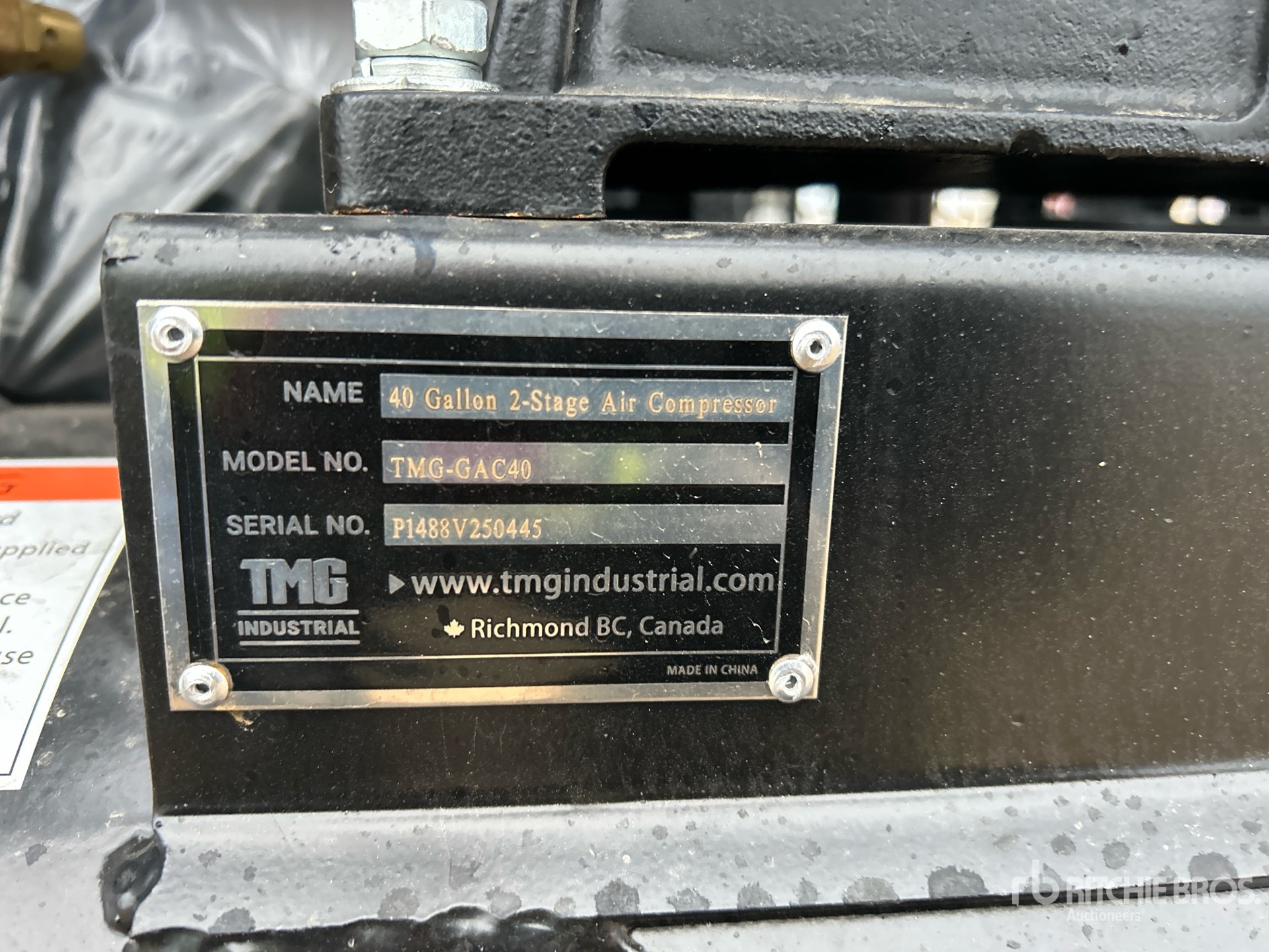 General Appearance with N.º de serie/VIN