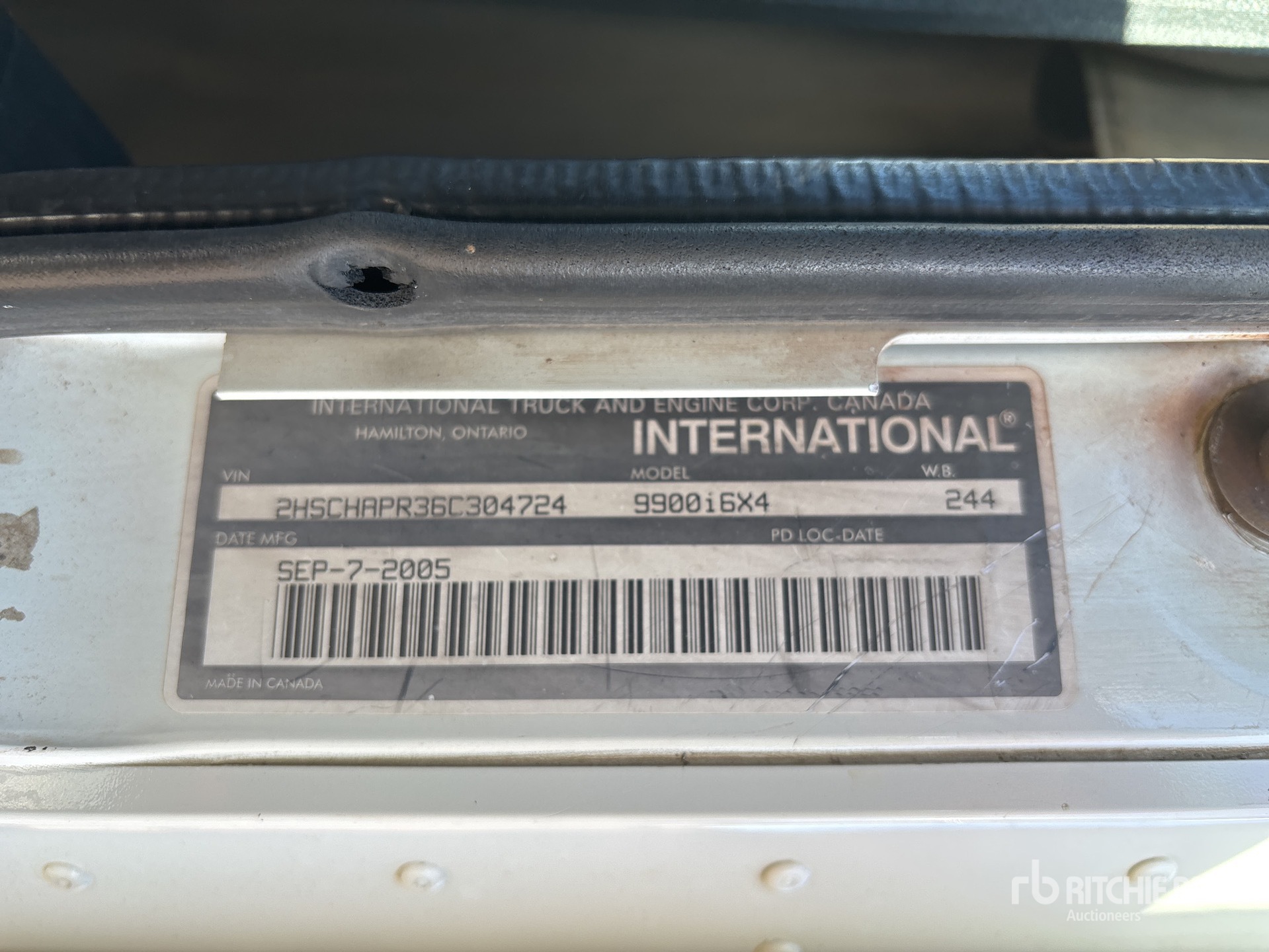 General Appearance with Numer seryjny/numer identyfikacyjny pojazdu