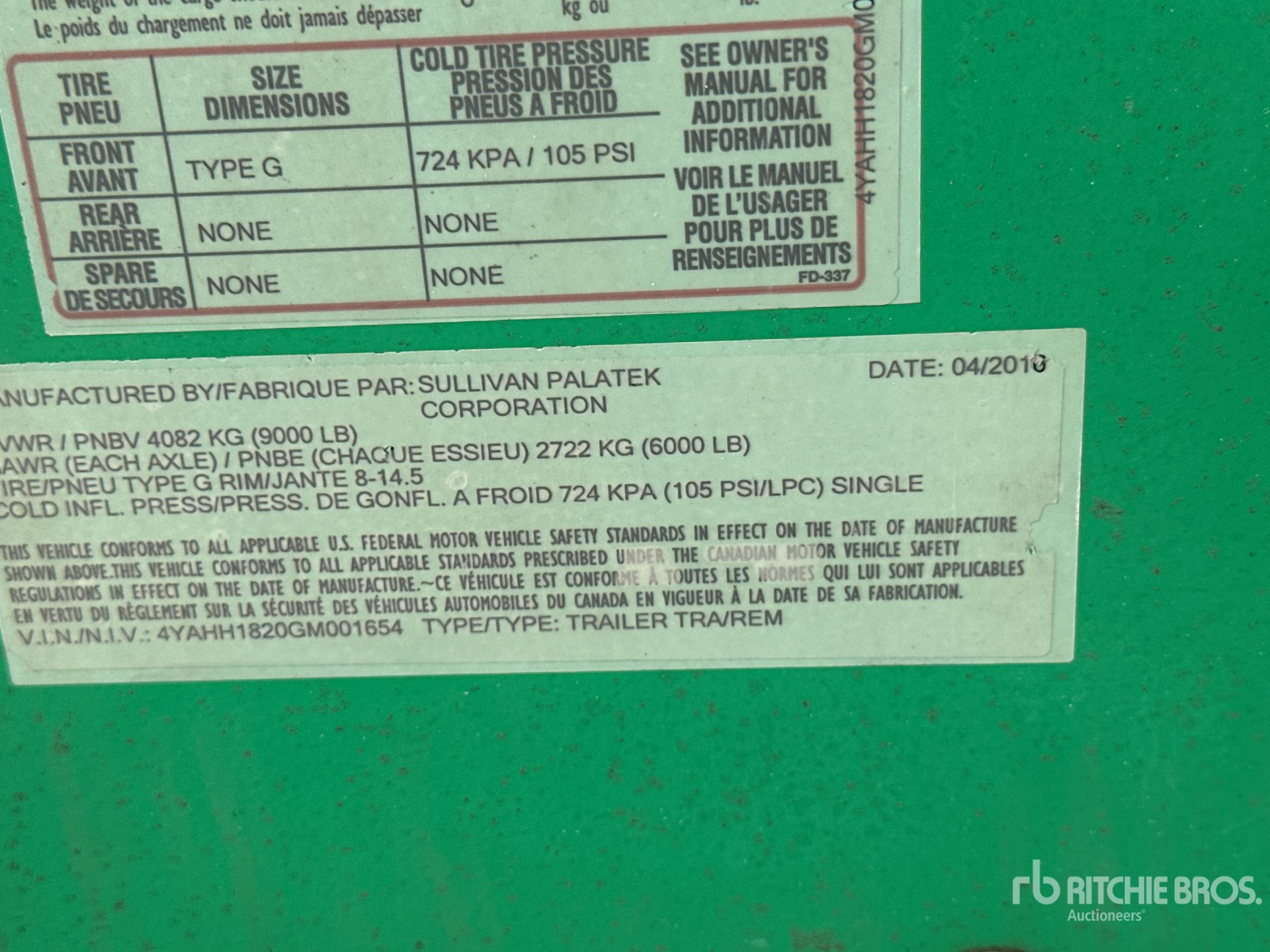 General Appearance with Numero seriale/numero d’identificazione del veicolo (VIN)