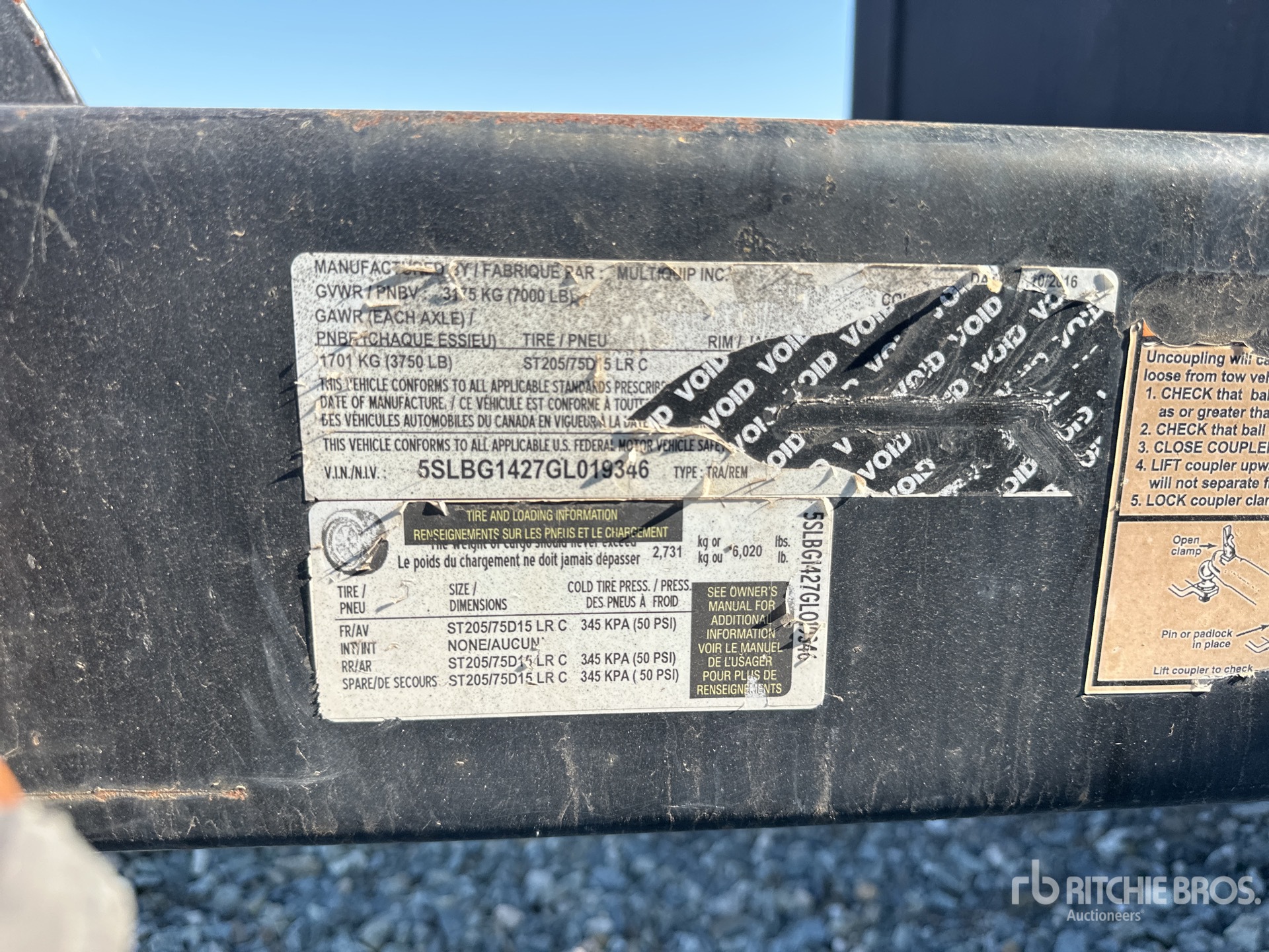 General Appearance with Numero seriale/numero d’identificazione del veicolo (VIN)