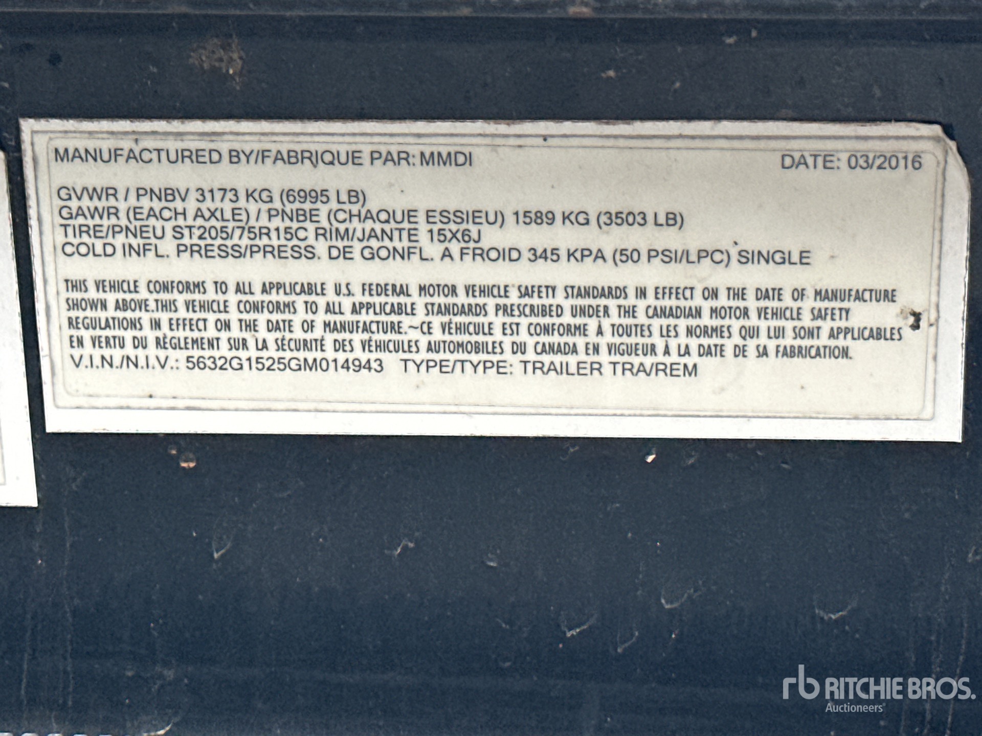 General Appearance with Seriennummer / FIN