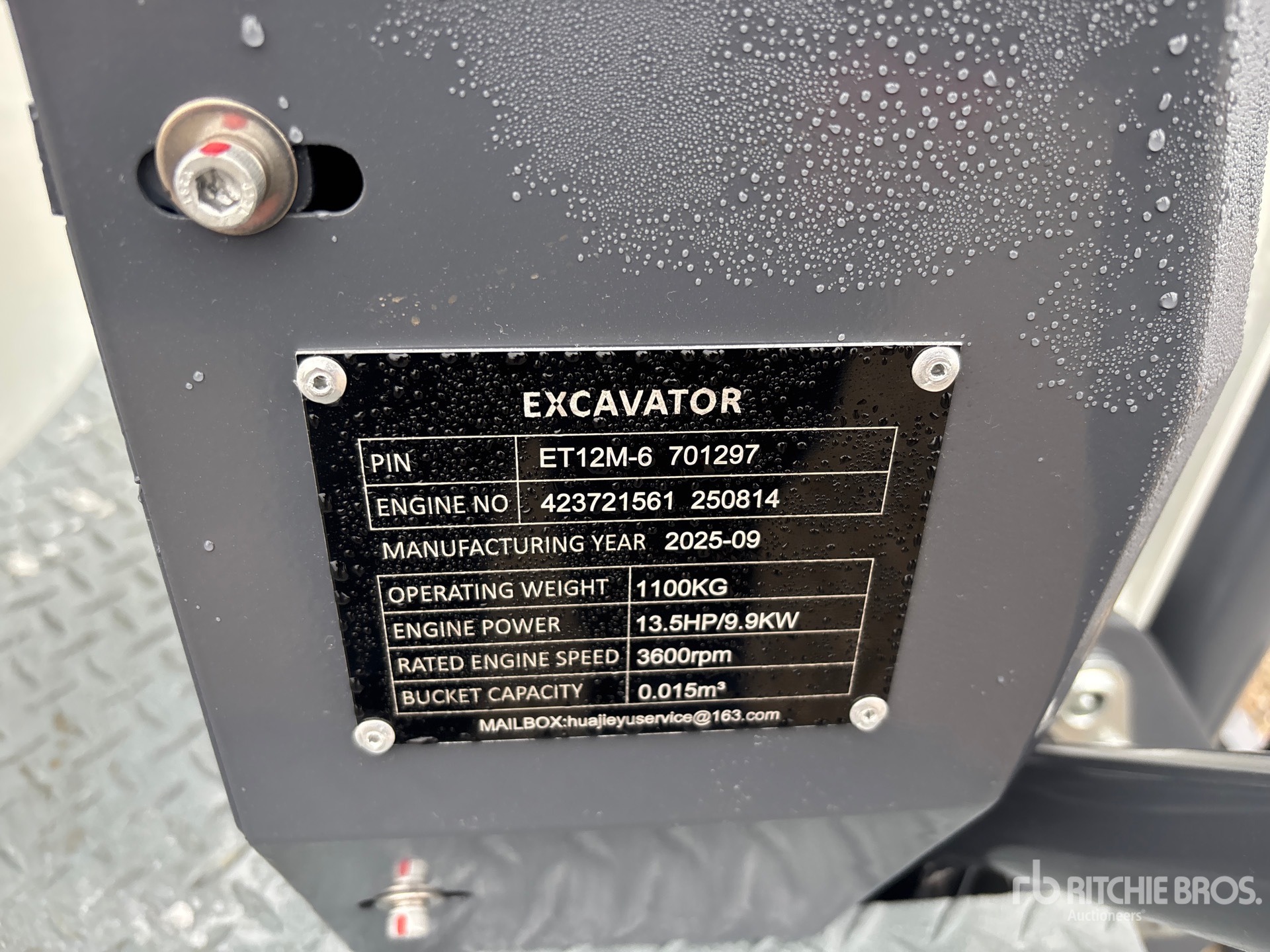 General Appearance with N.º de serie/VIN