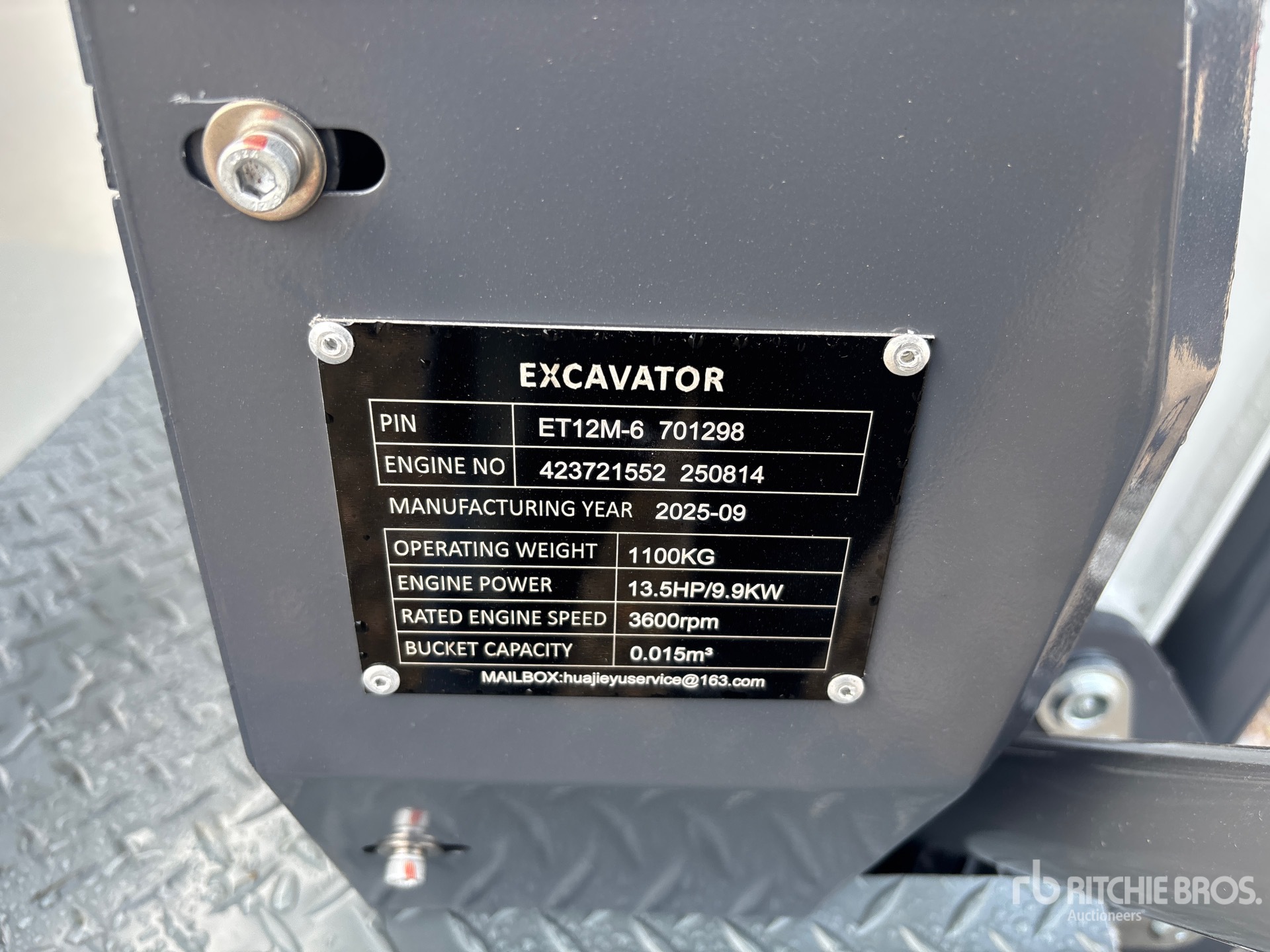 General Appearance with N.º de serie/VIN