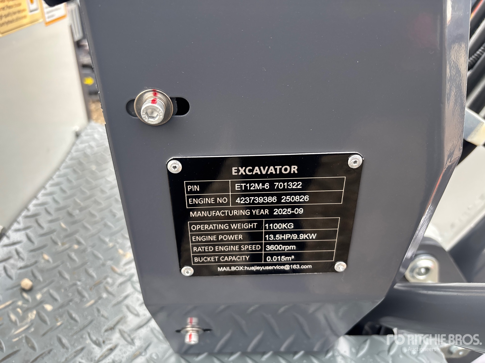 General Appearance with N.º de serie/VIN