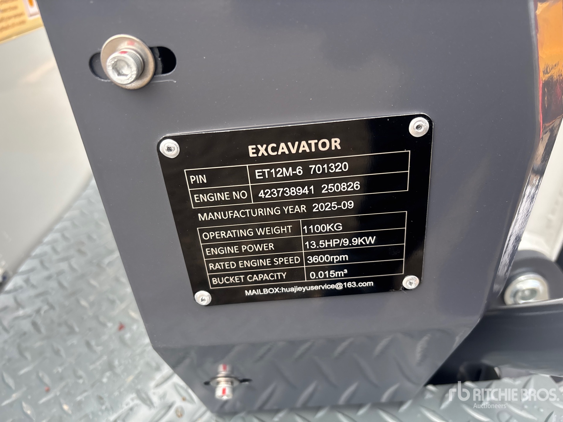 General Appearance with N.º de serie/VIN