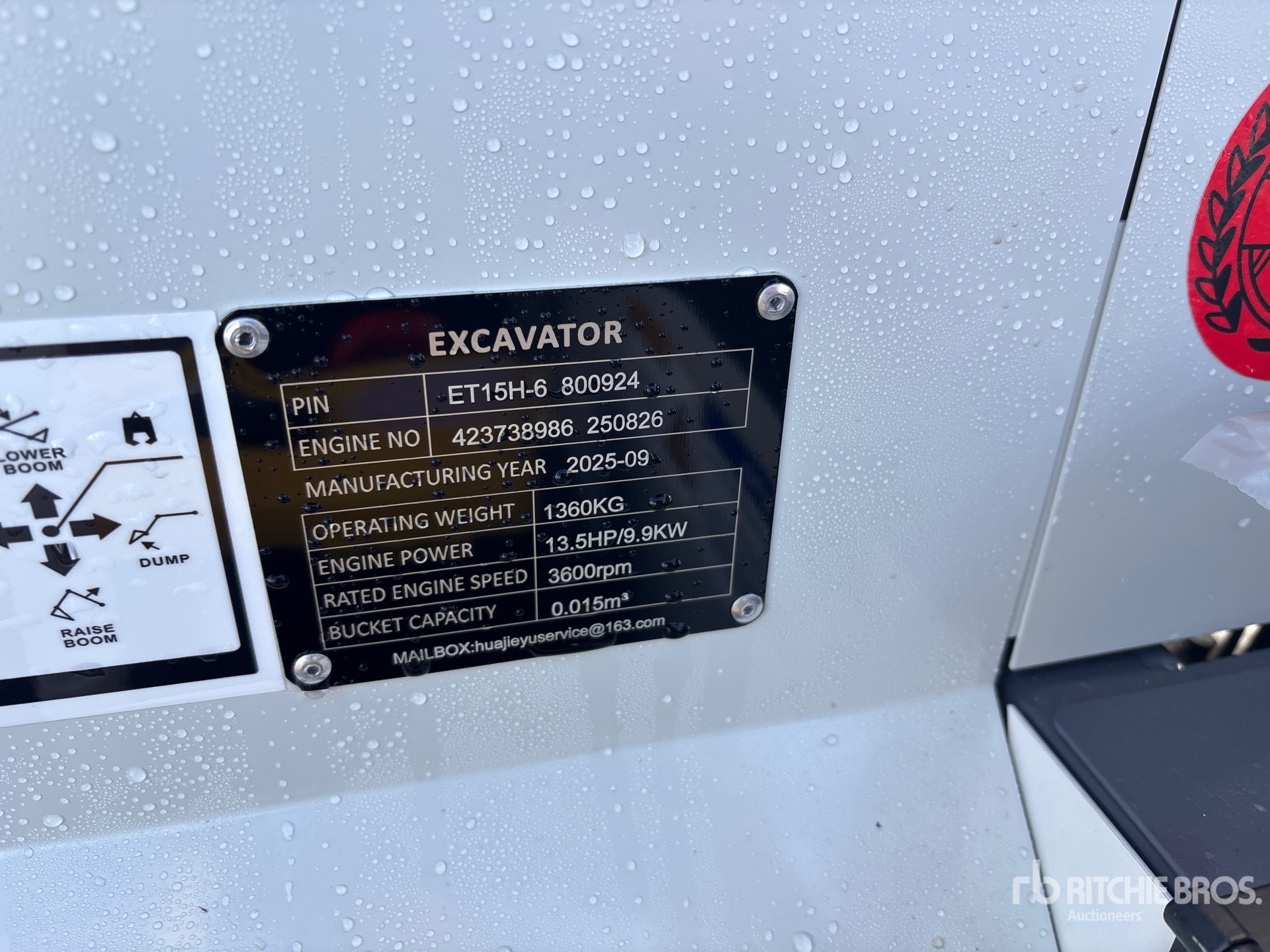 General Appearance with N.º de serie/VIN