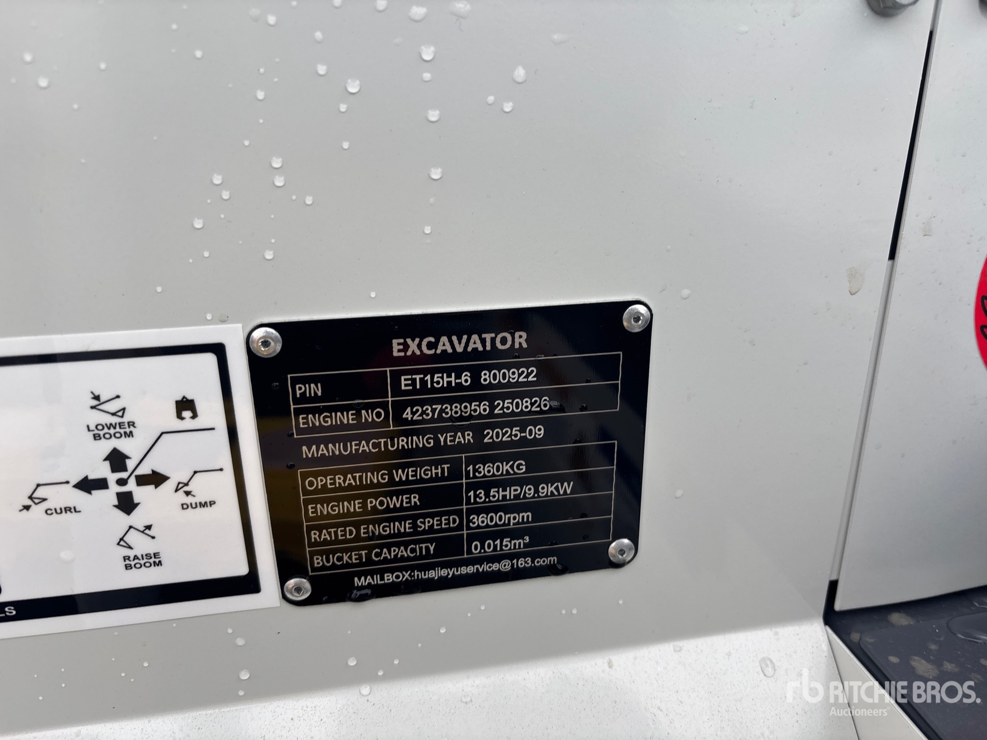 General Appearance with N.º de serie/VIN