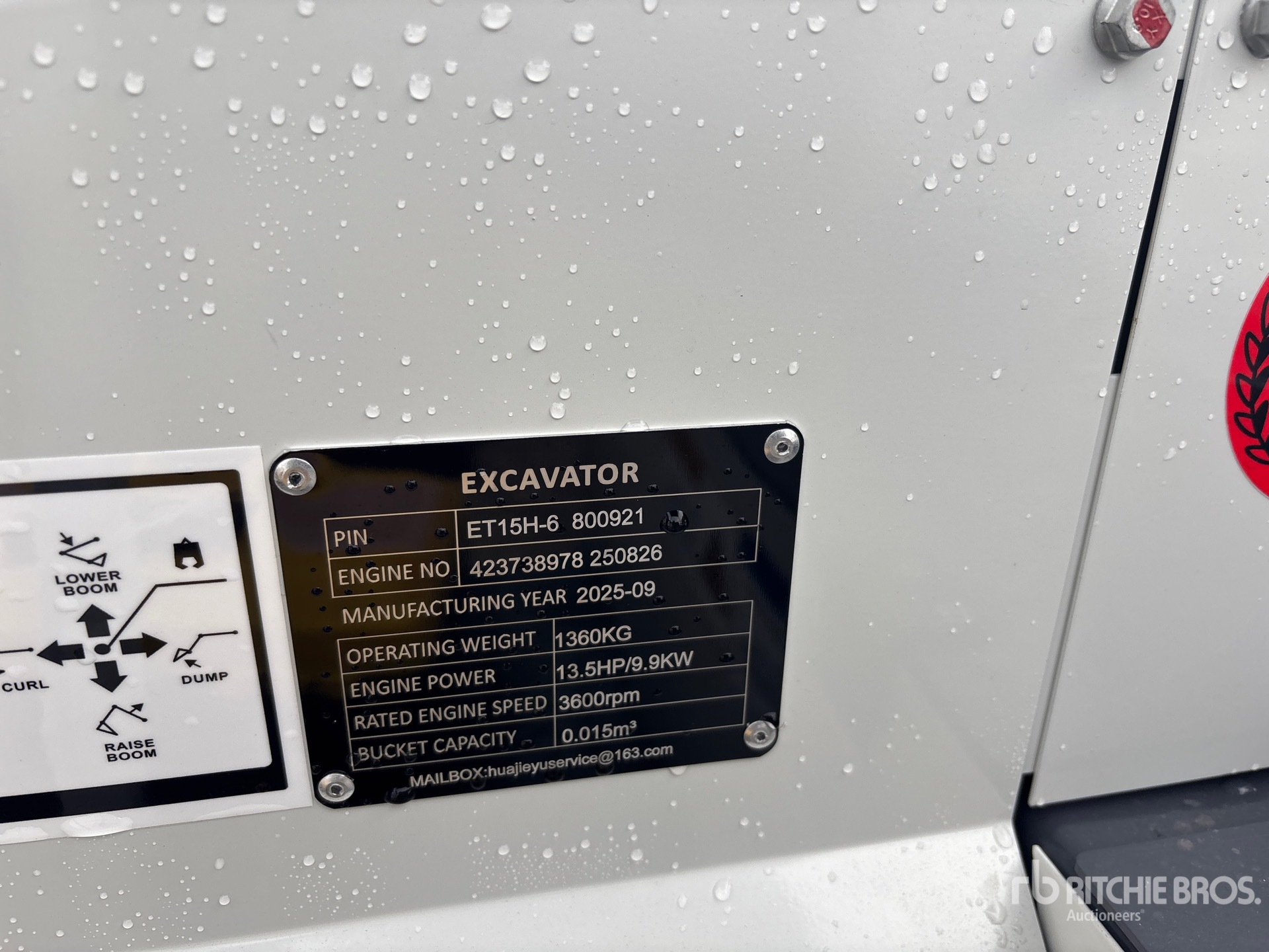 General Appearance with N.º de serie/VIN