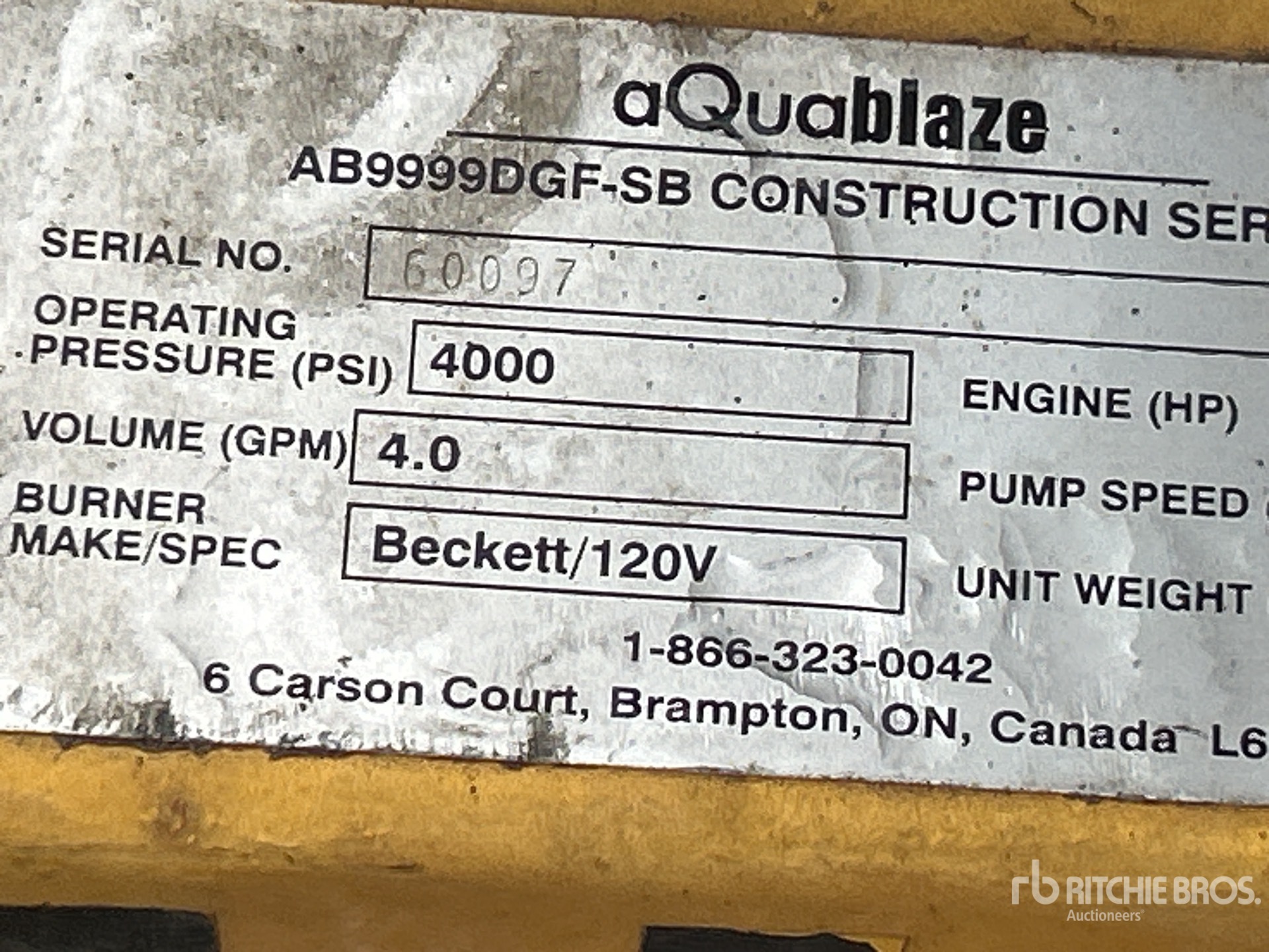 General Appearance with Seriennummer / FIN