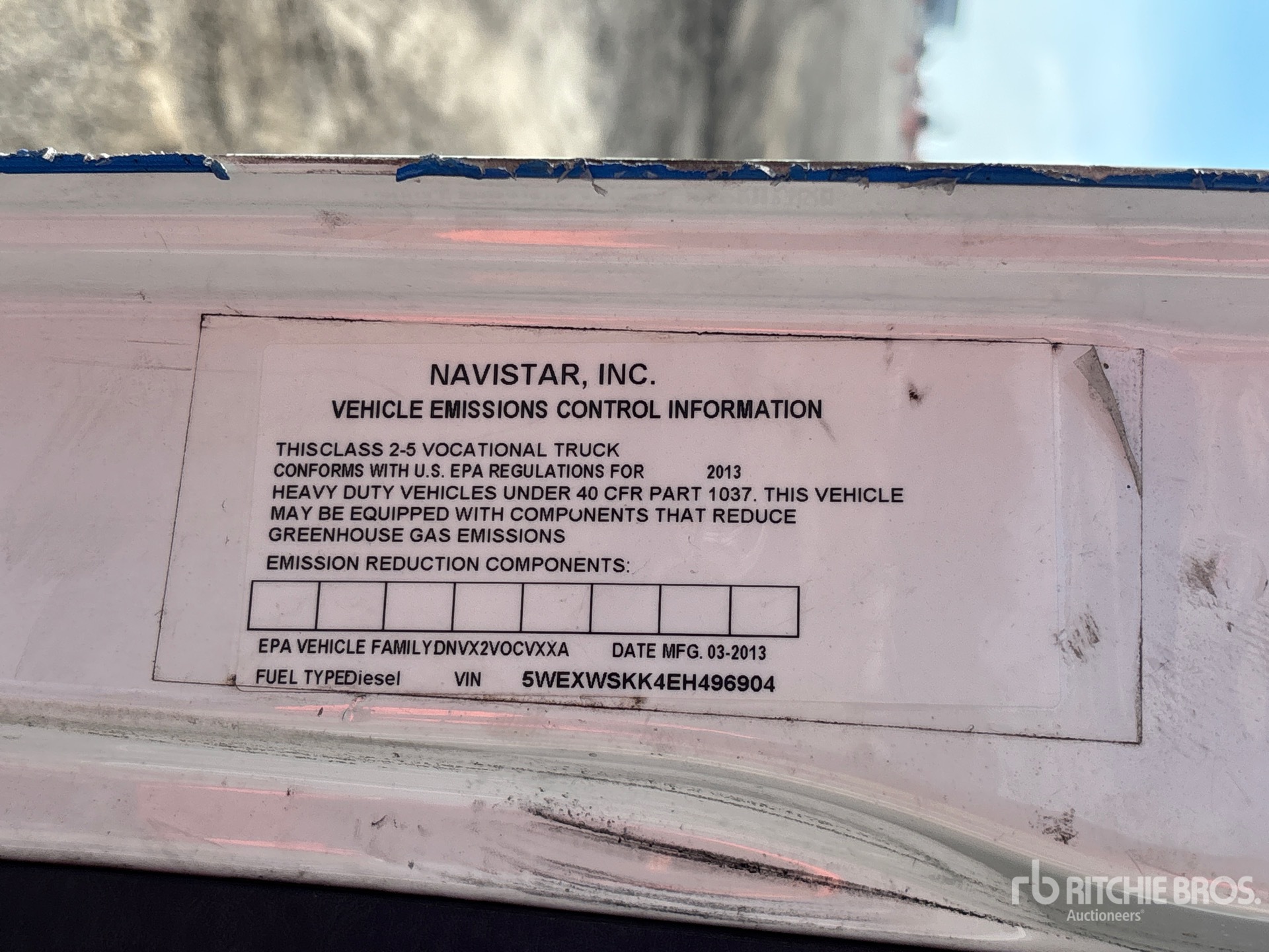 General Appearance with N.º de serie/VIN