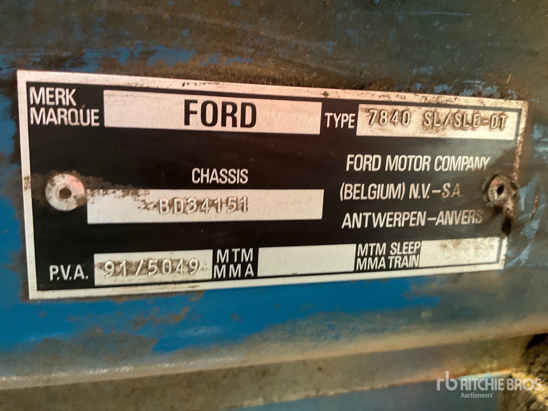 General Appearance with N.º de serie/VIN