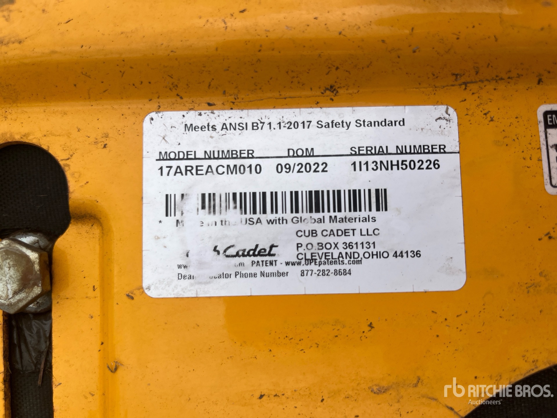 General Appearance with Numer seryjny/numer identyfikacyjny pojazdu