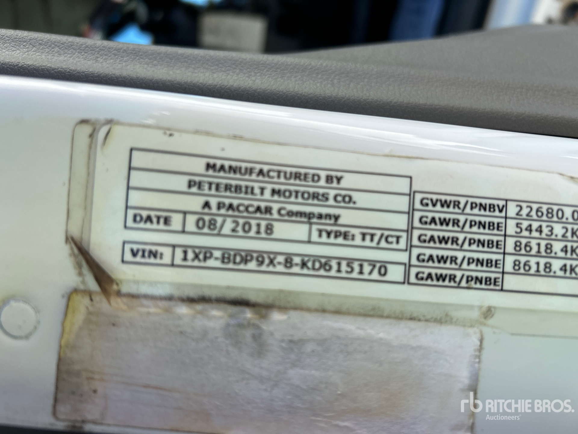 General Appearance with N.º de serie/VIN