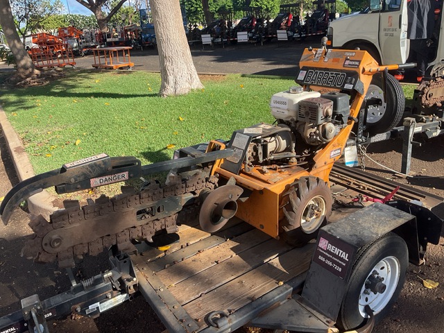 Barreto E924HM-4MS Walk Behind Trencher w/ Trailer