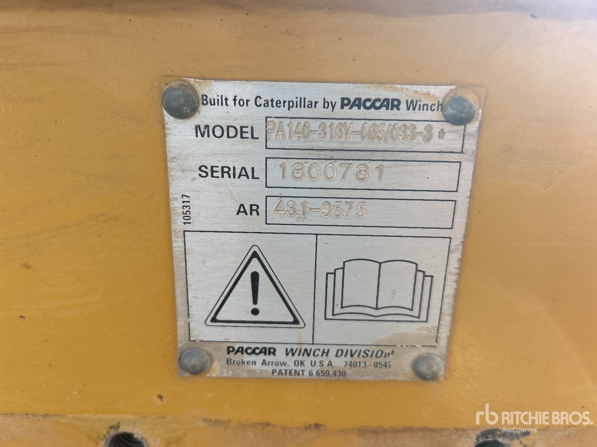 General Appearance with N.º de serie/VIN