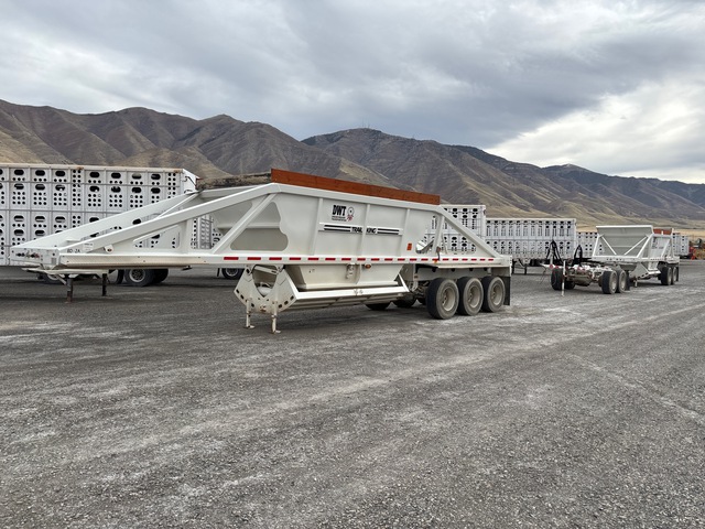 Lot of (2) 2023 Trail King TKBD22-362 Belly Dump Trailers with Trail King Dolly
