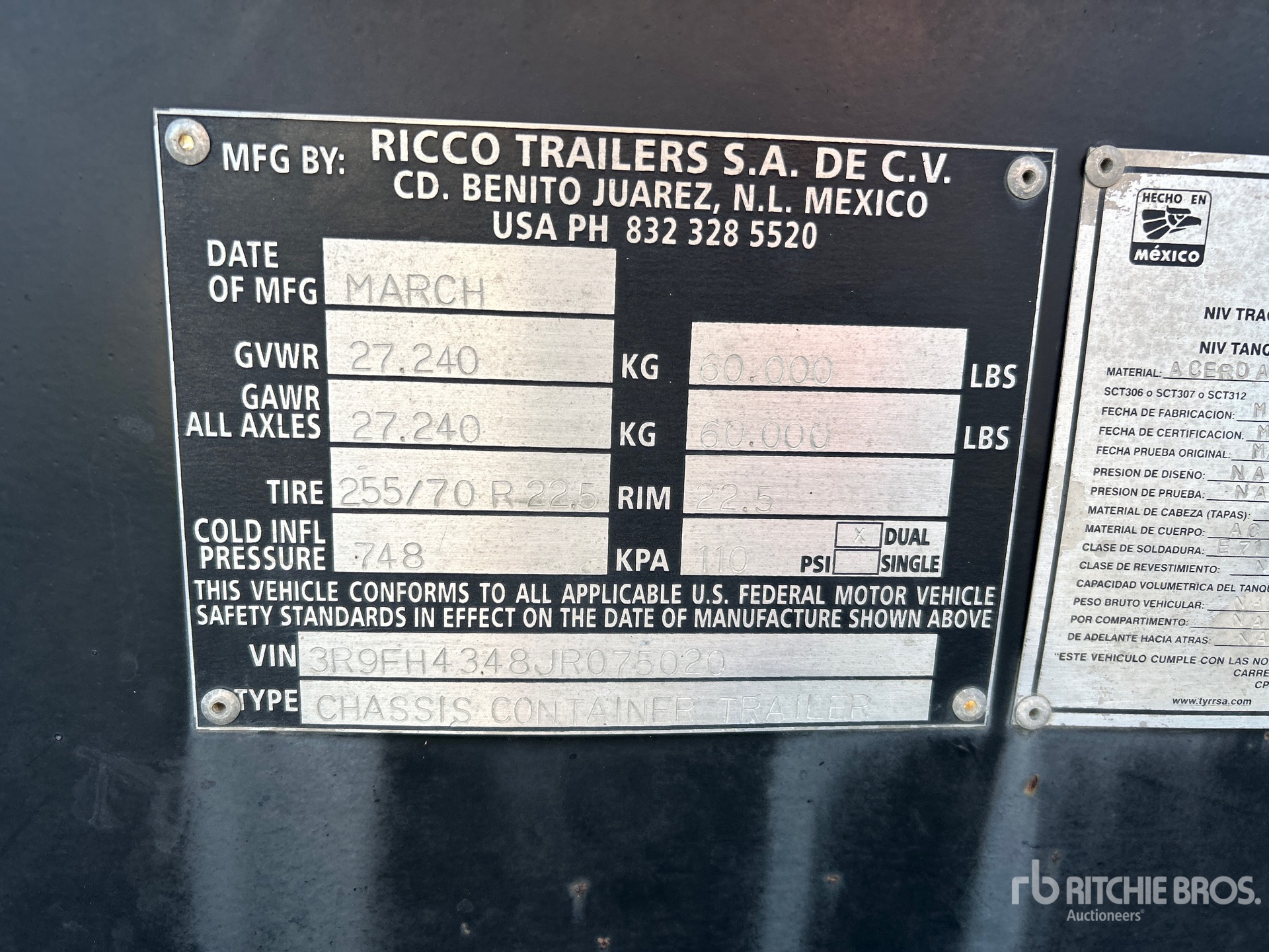 General Appearance with Seriennummer / FIN