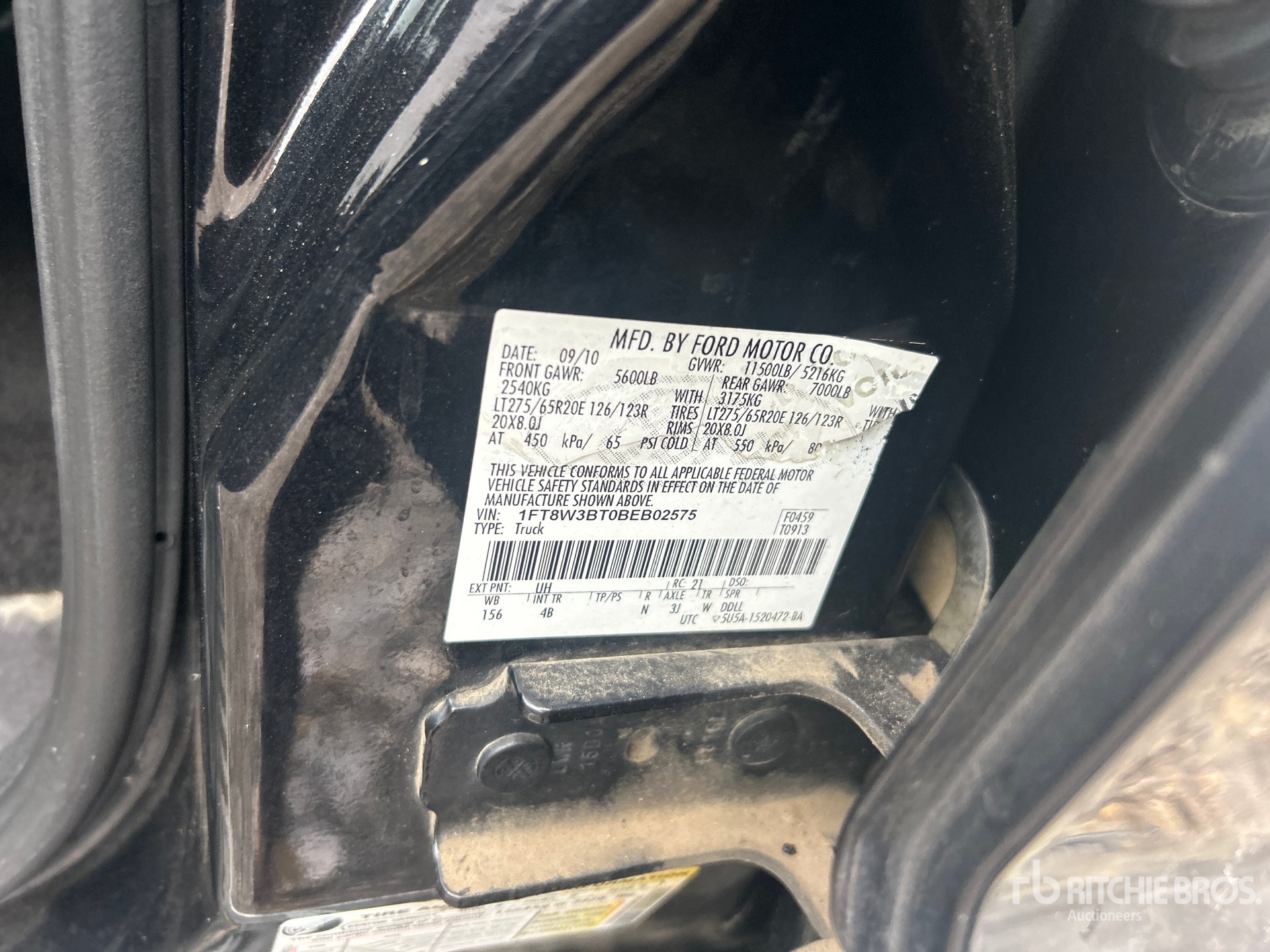 General Appearance with N.º de serie/VIN