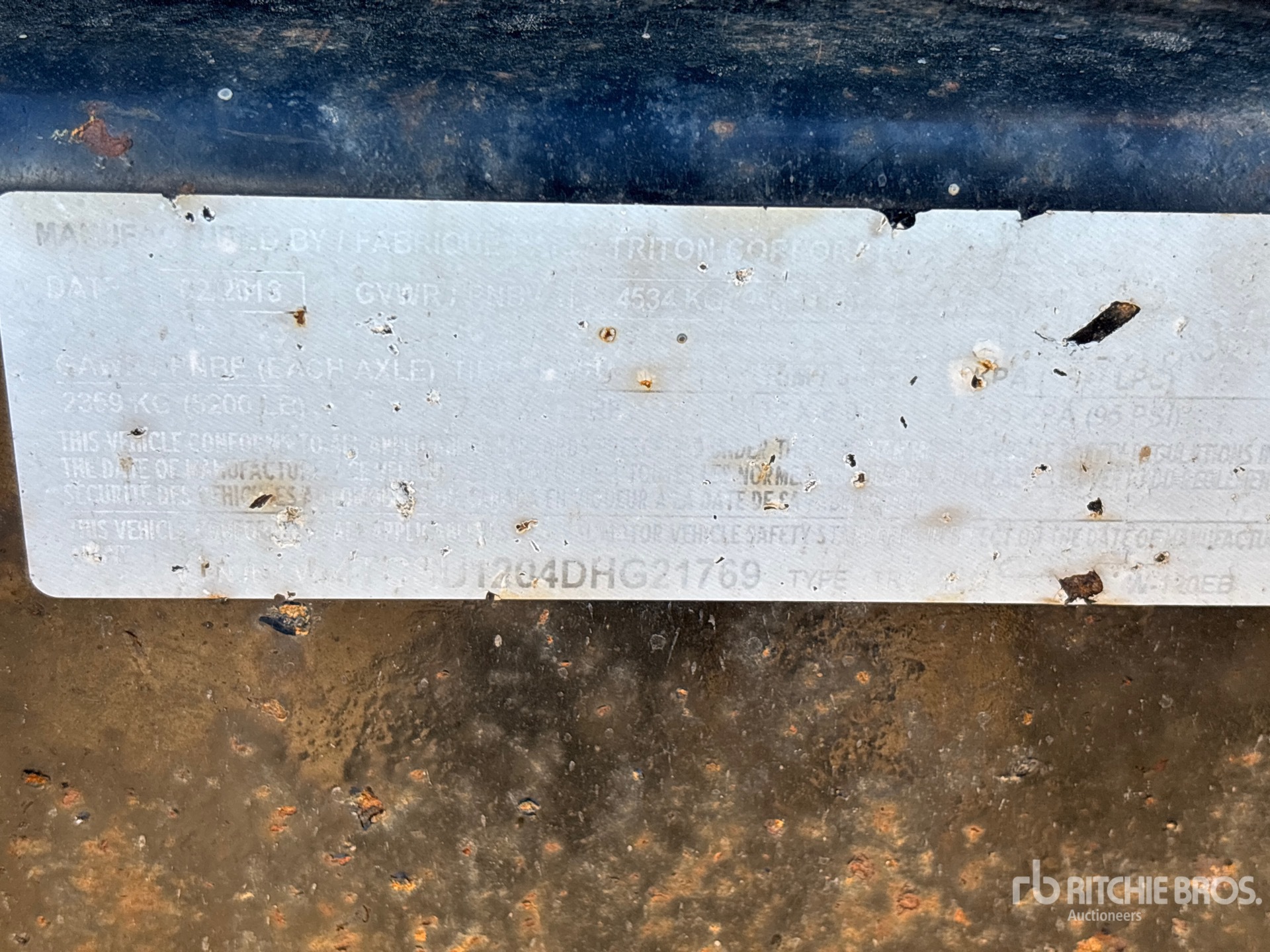 General Appearance with N.º de serie/VIN