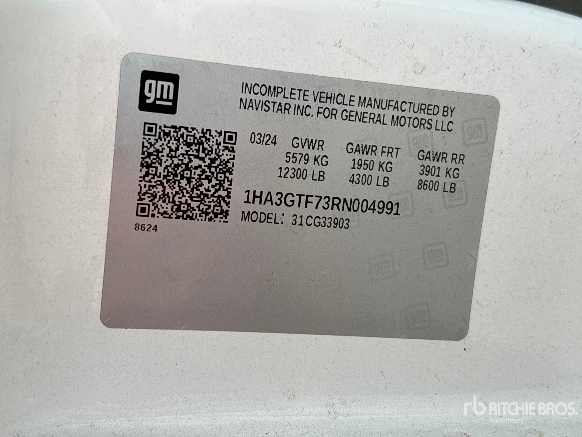 General Appearance with Numero seriale/numero d’identificazione del veicolo (VIN)