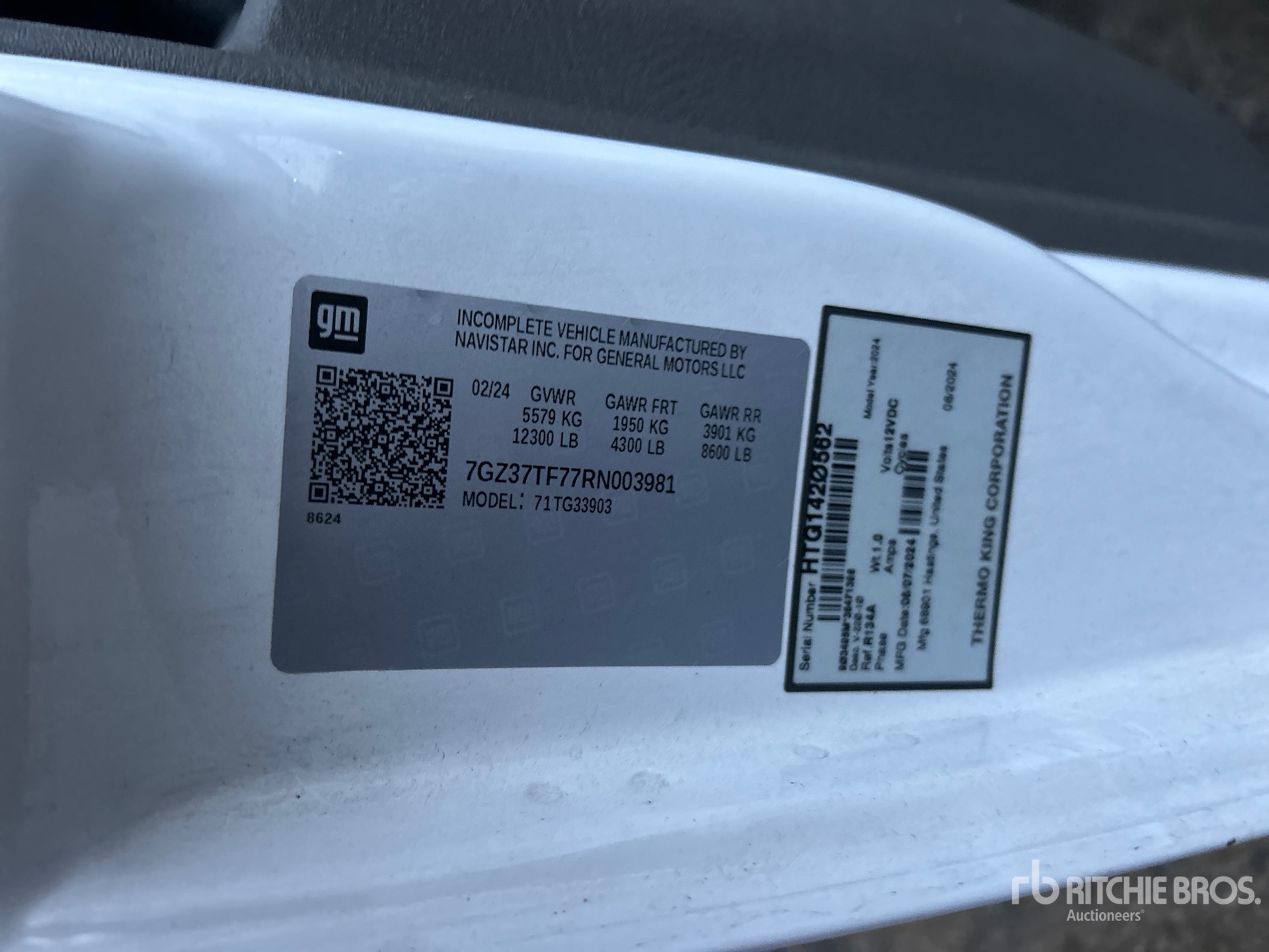 General Appearance with Second Serial Number/VIN Photo