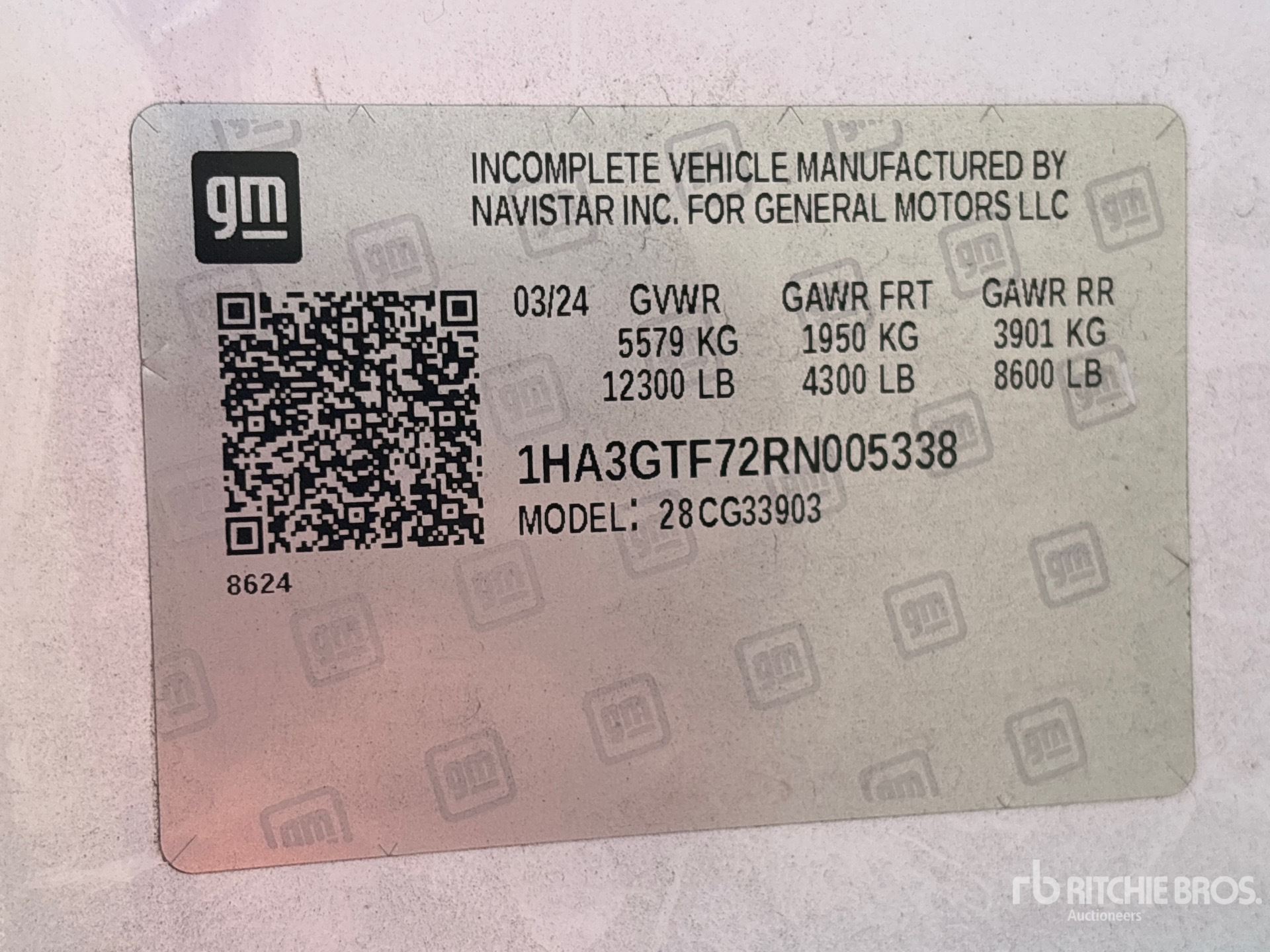 General Appearance with Numero seriale/numero d’identificazione del veicolo (VIN)