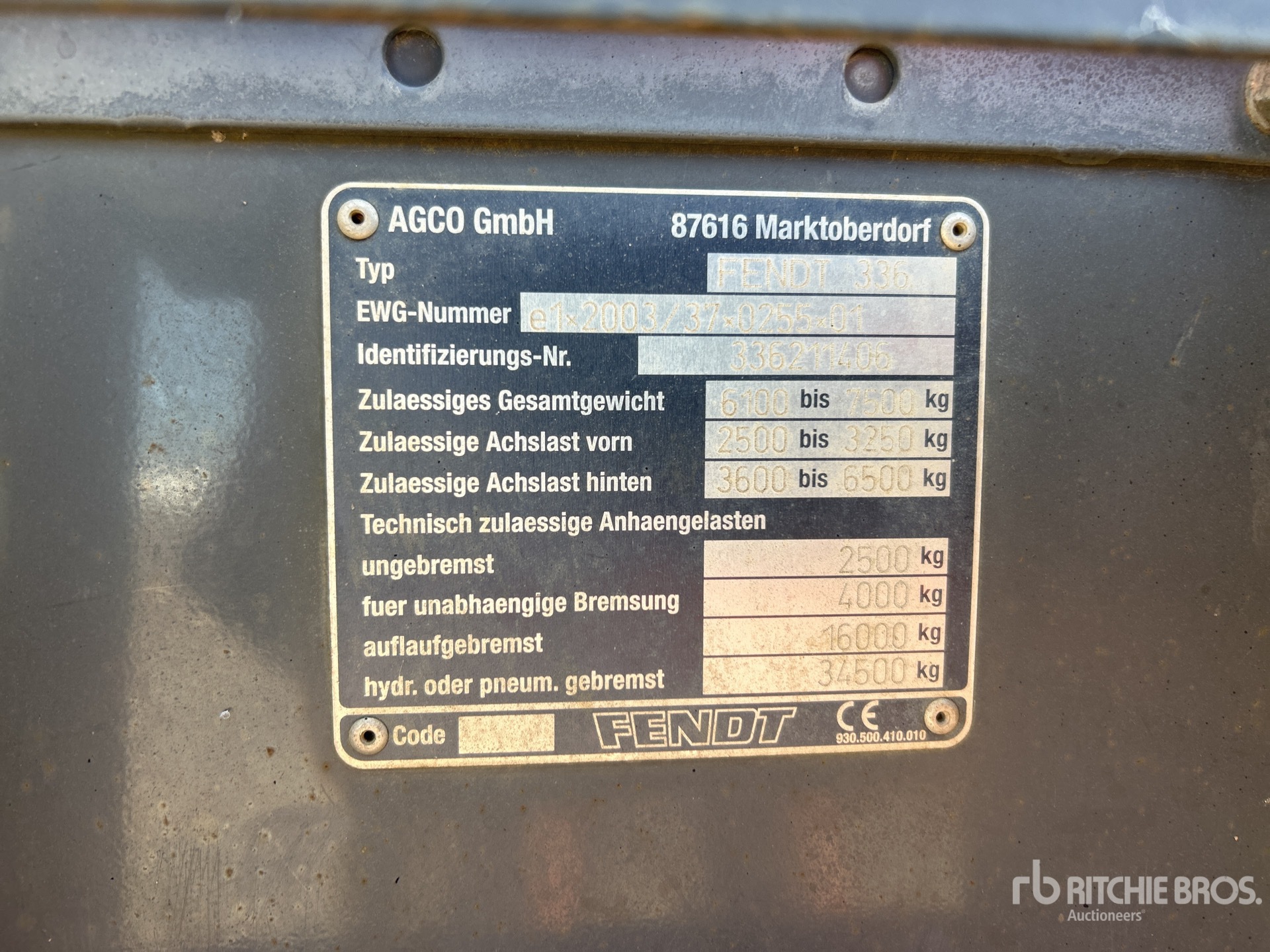 General Appearance with Seriennummer / FIN