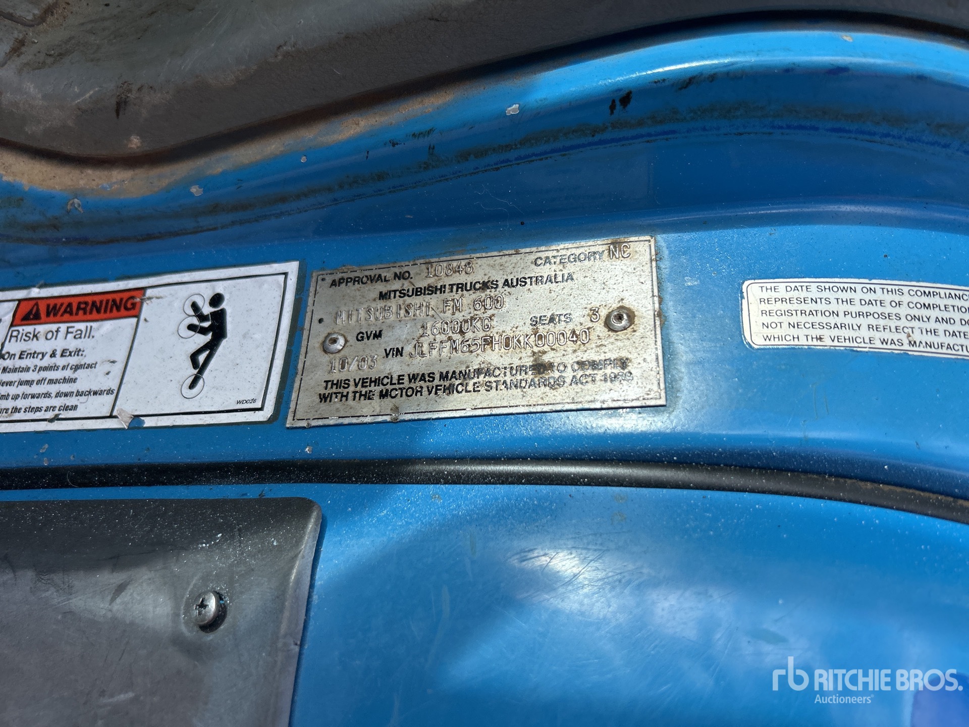 General Appearance with Numero seriale/numero d’identificazione del veicolo (VIN)