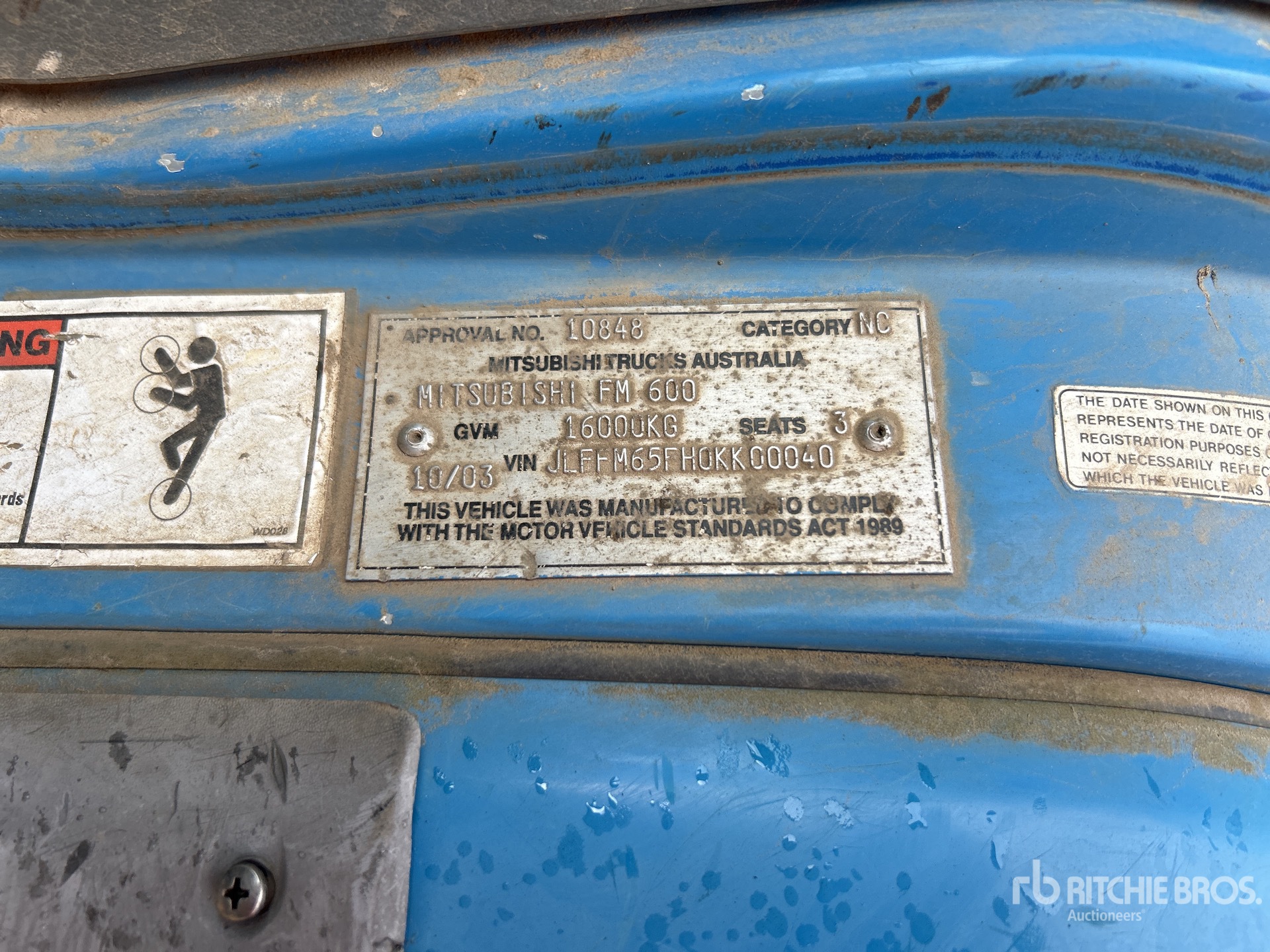 General Appearance with Numer seryjny/numer identyfikacyjny pojazdu