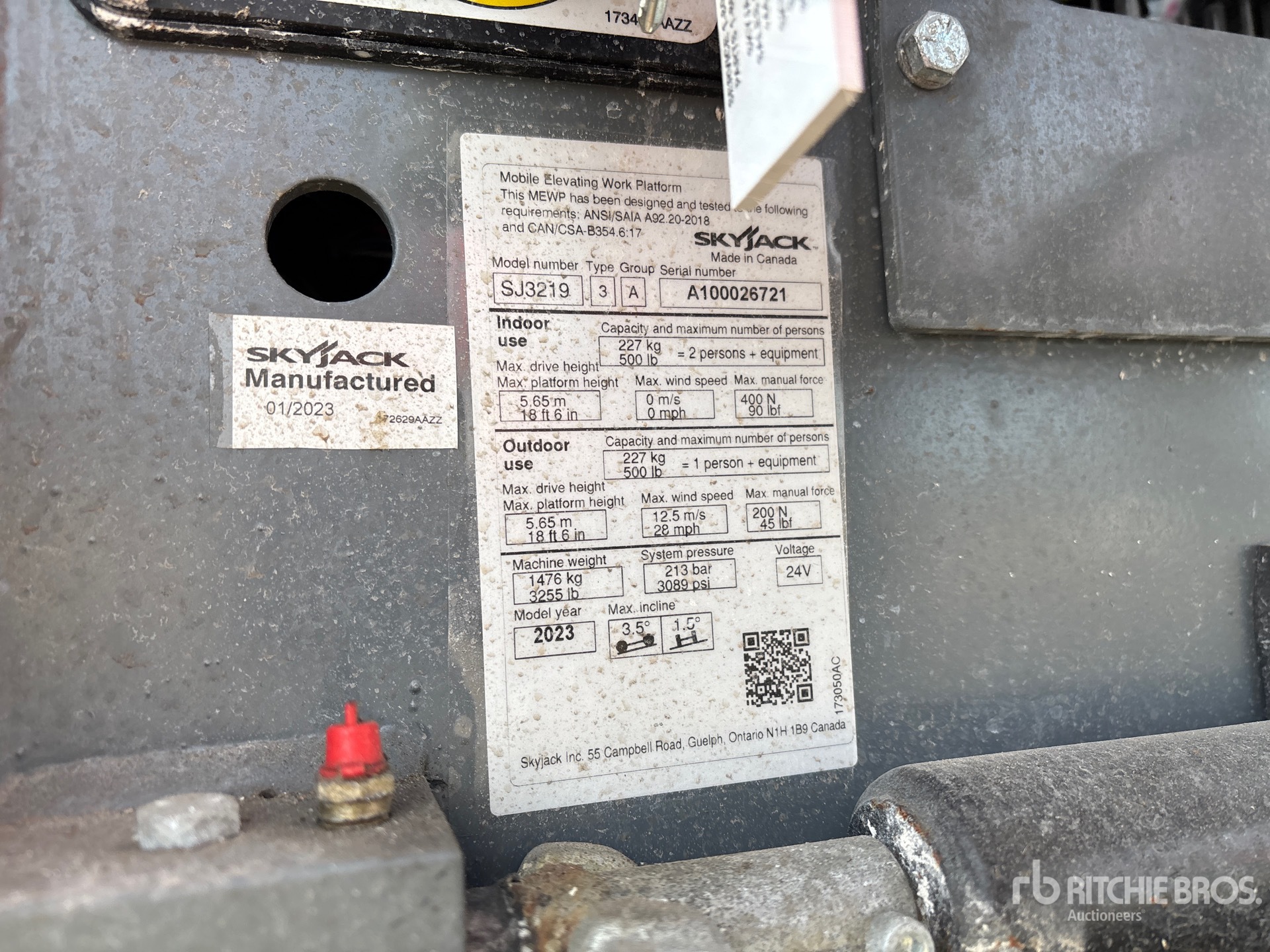 General Appearance with Numéro de série/Numéro d'identification du véhicule automobile