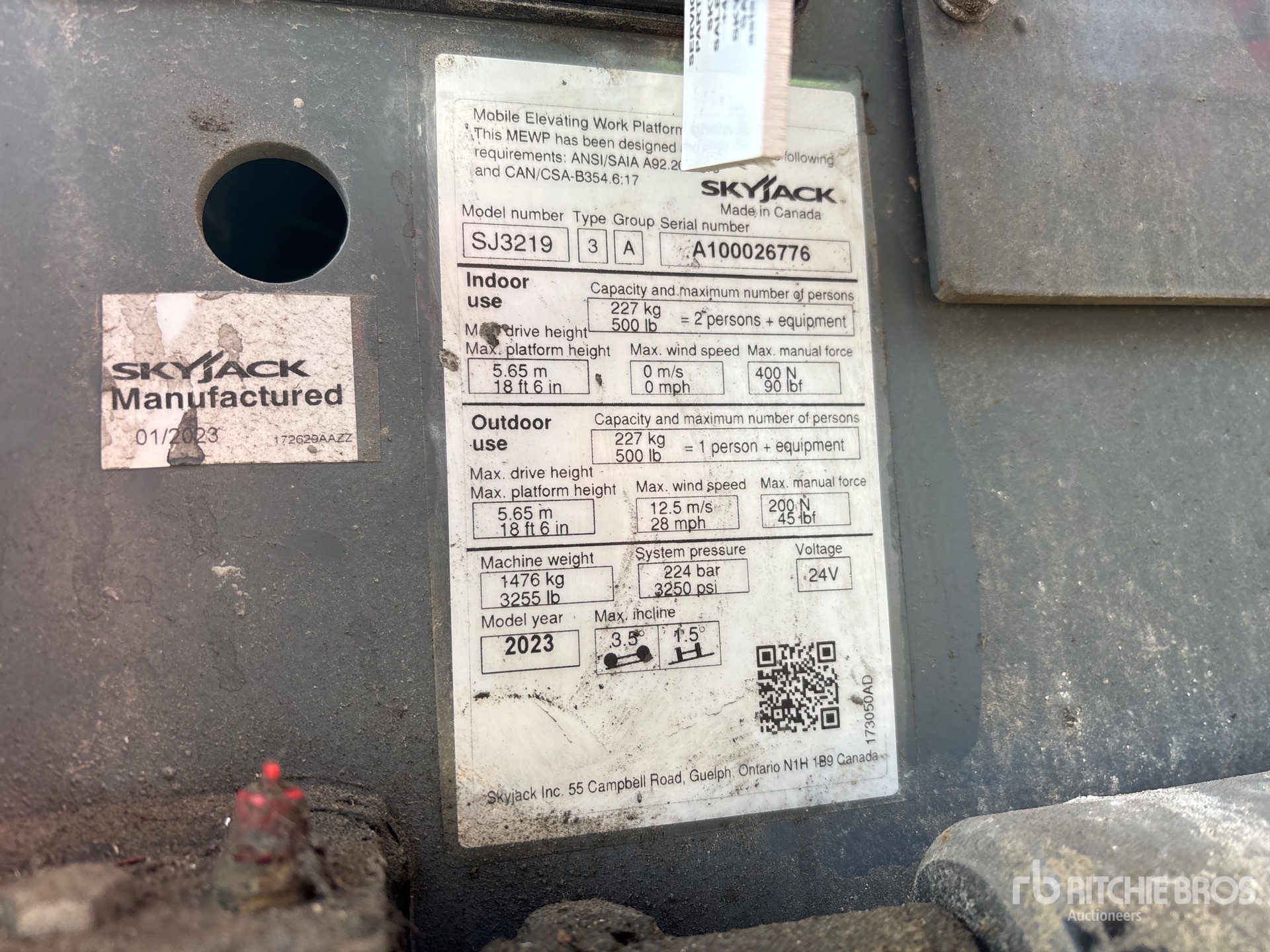 General Appearance with Numéro de série/Numéro d'identification du véhicule automobile