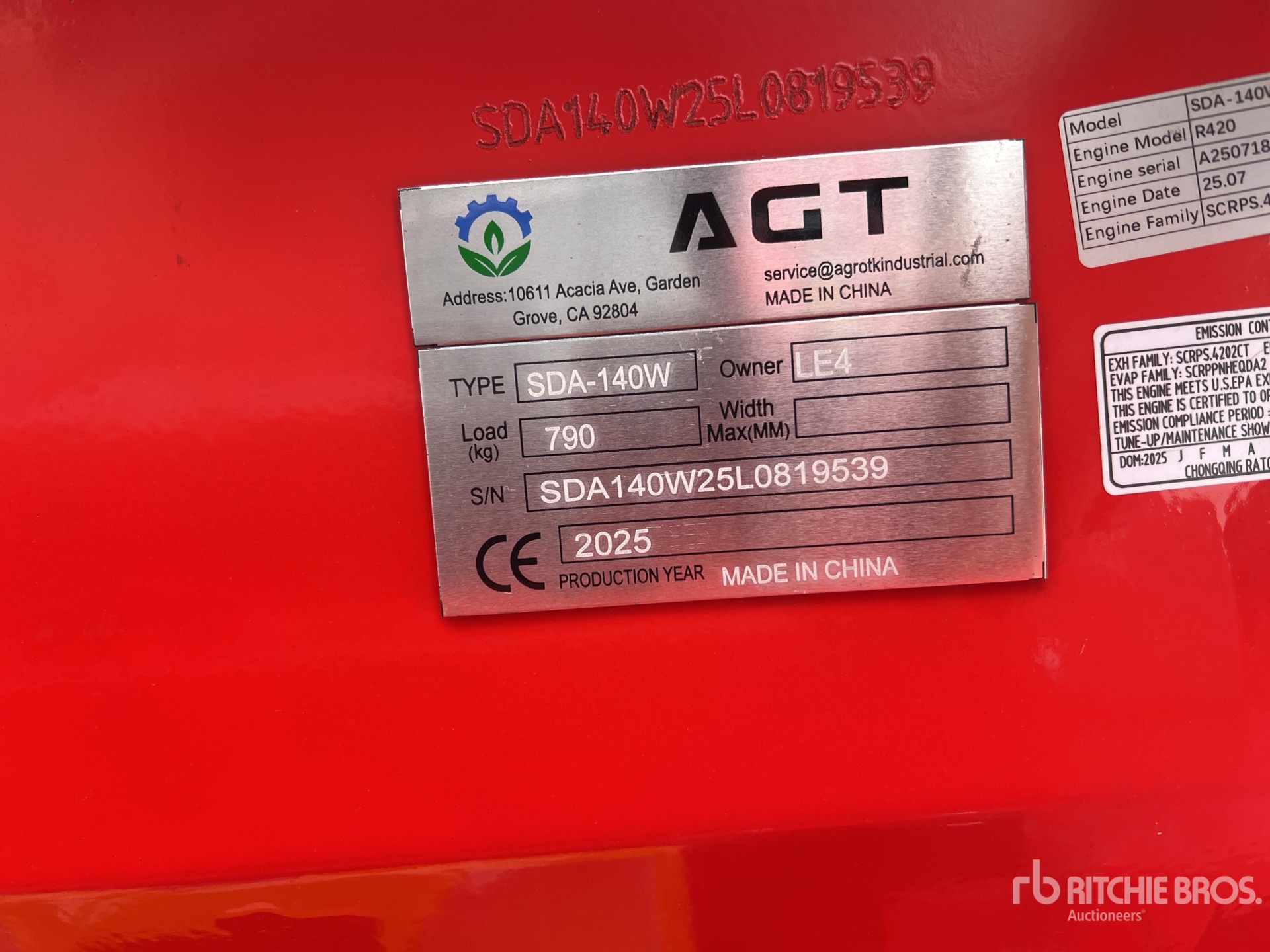 General Appearance with Seriennummer / FIN