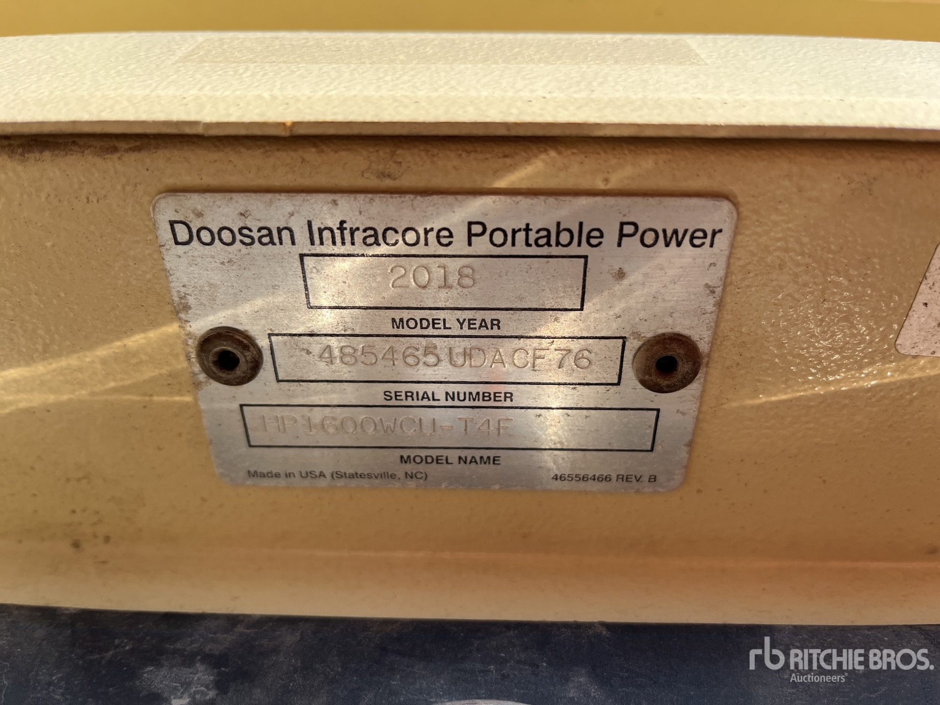 General Appearance with Unit Serial Number