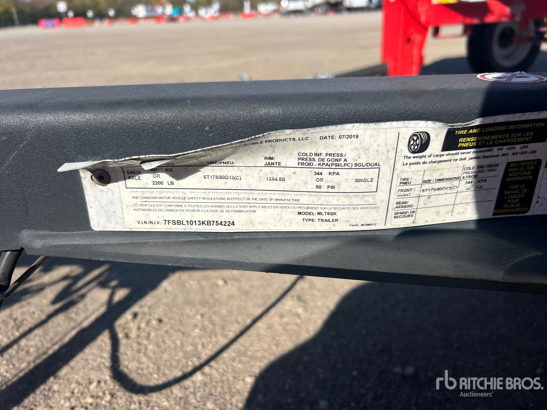 General Appearance with N.º de serie/VIN