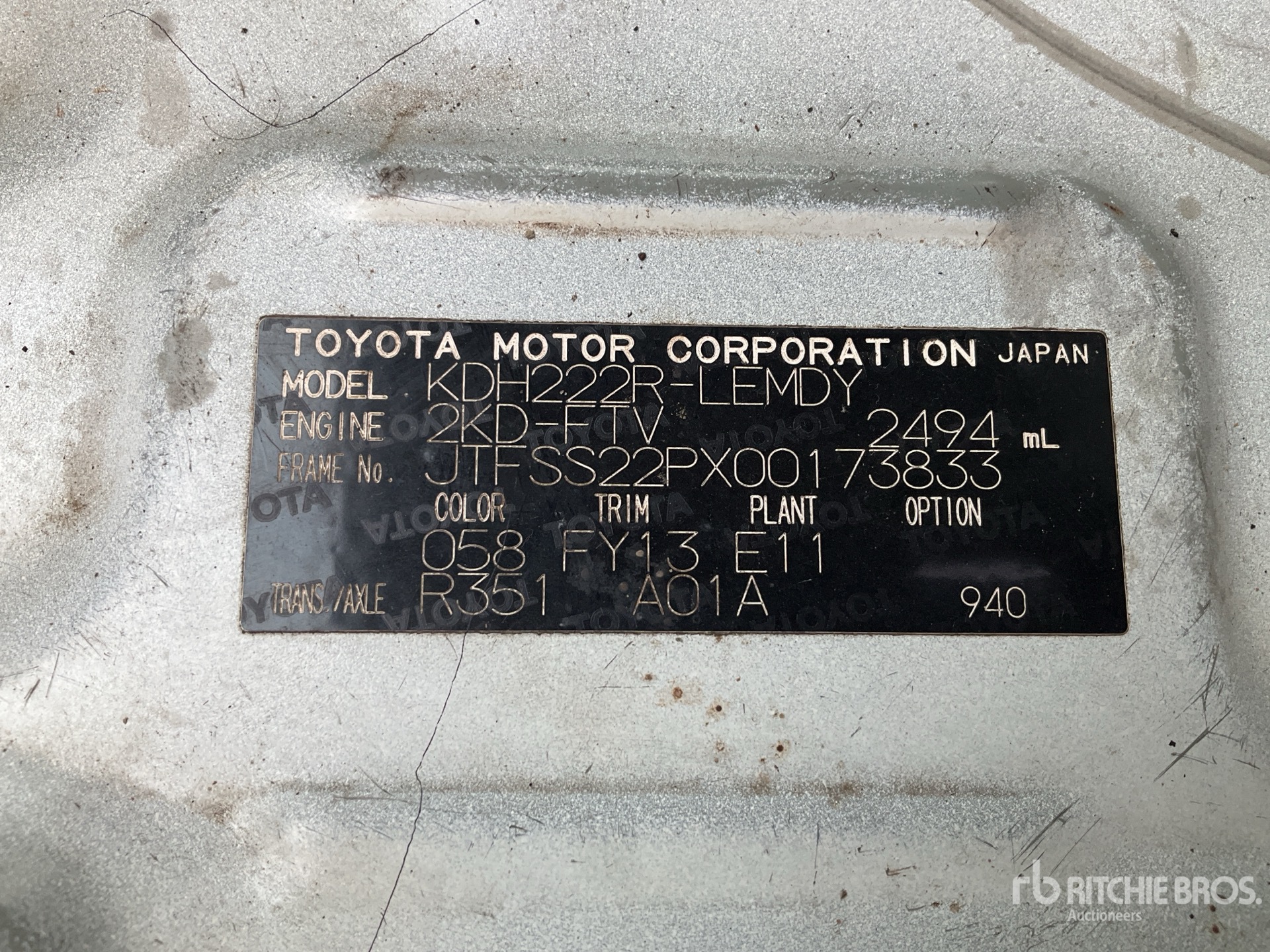 General Appearance with Seriennummer / FIN