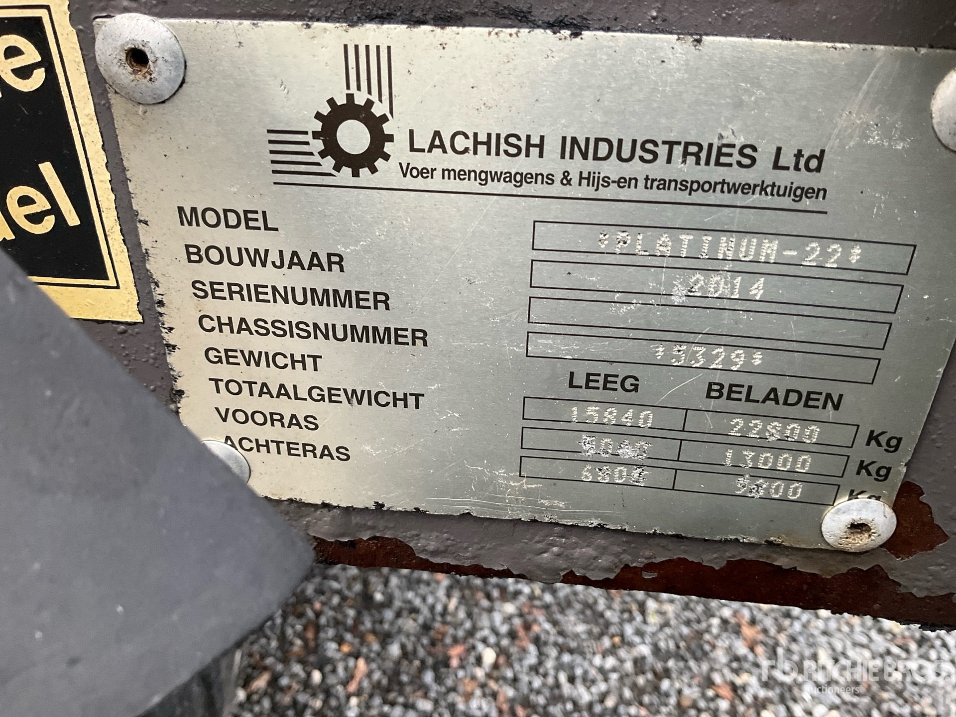 General Appearance with N.º de serie/VIN