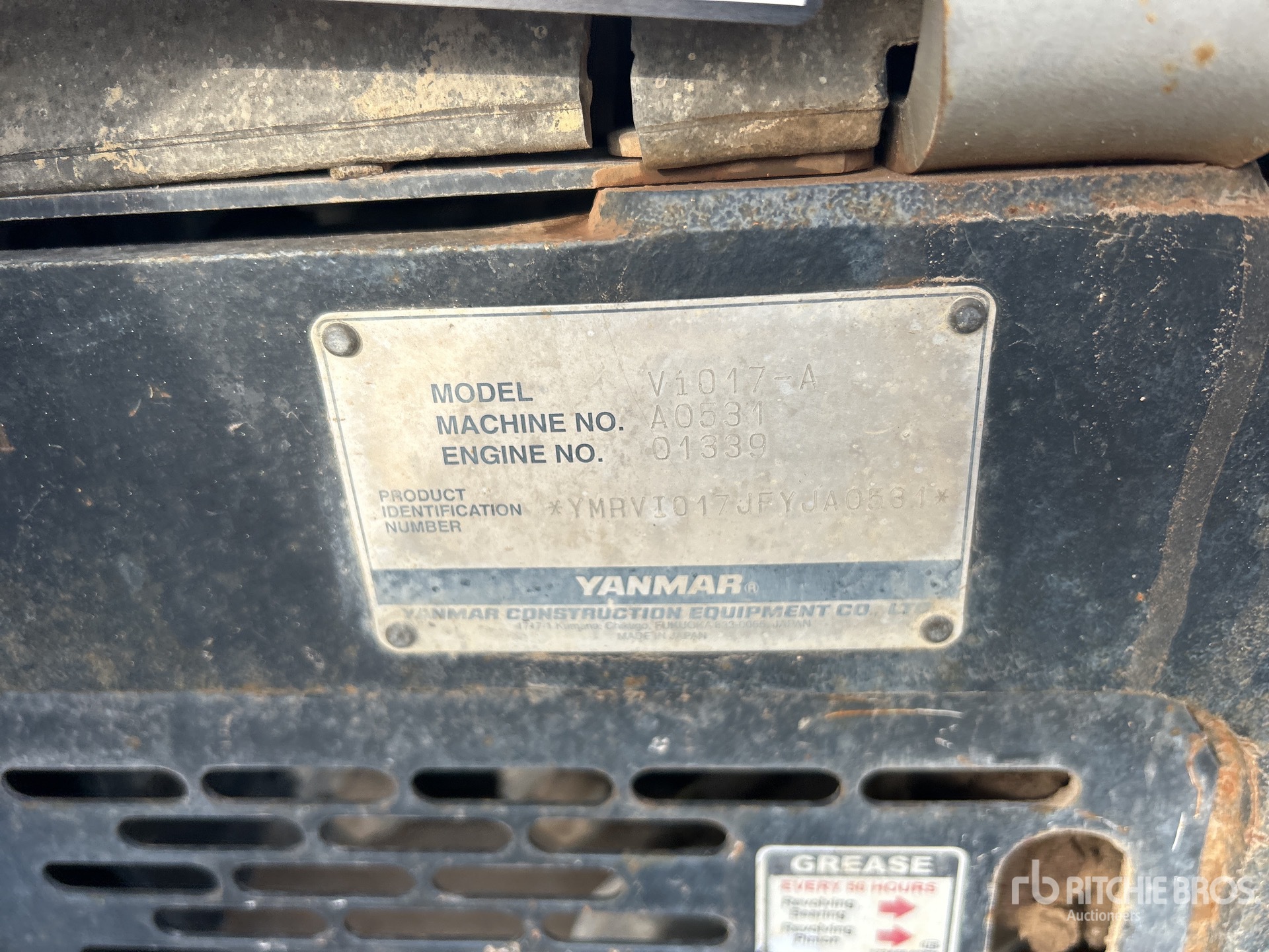 General Appearance with N.º de serie/VIN