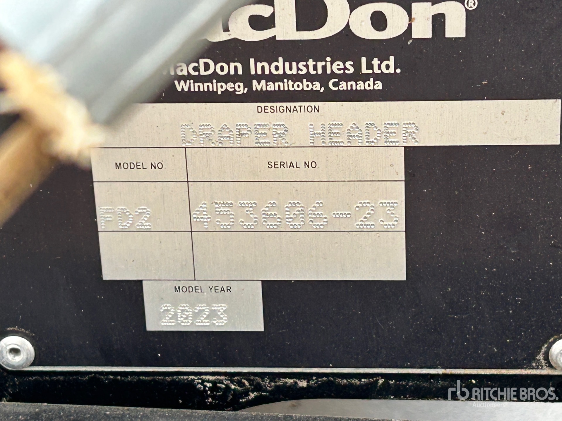 General Appearance with N.º de serie/VIN