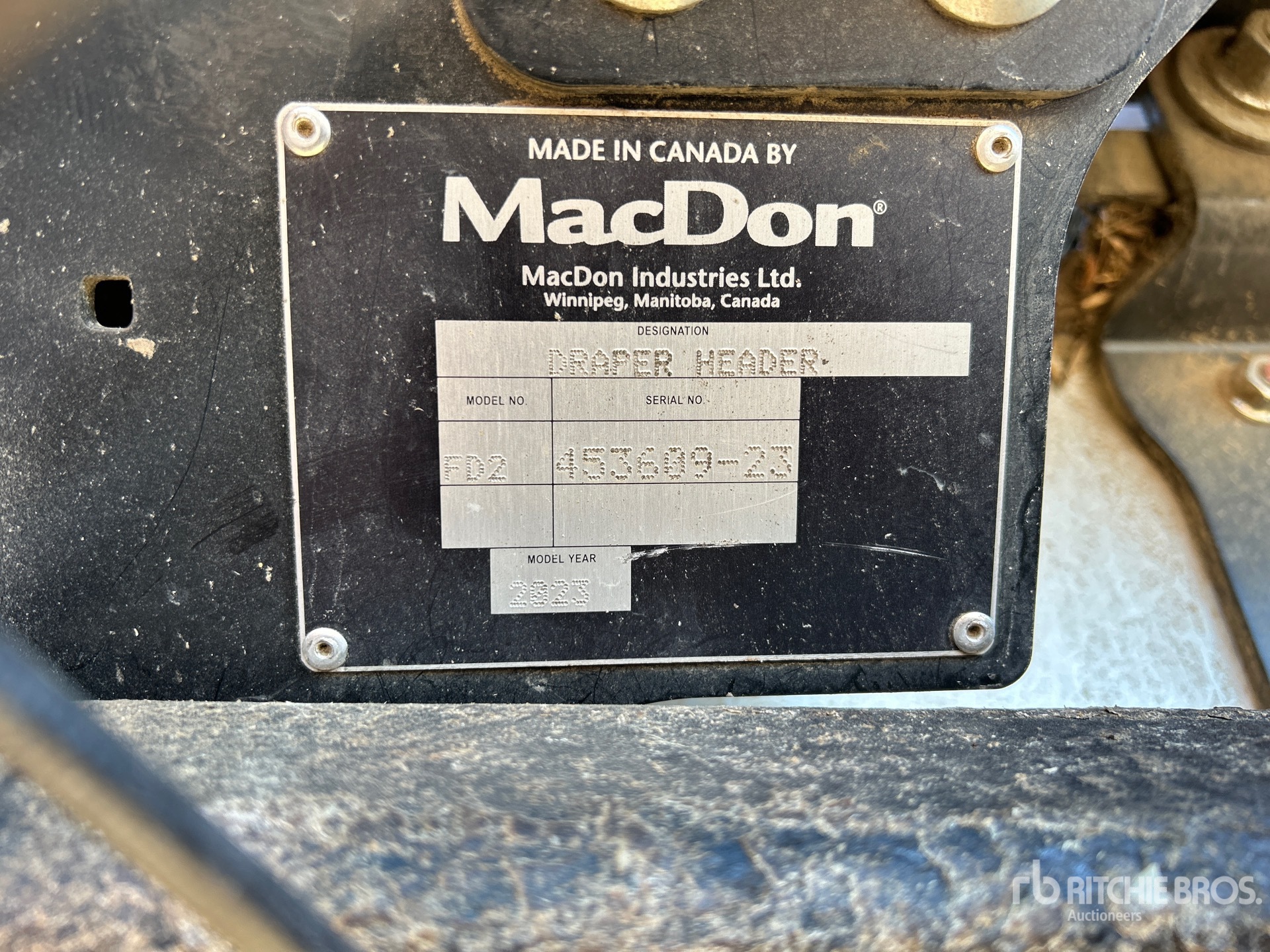 General Appearance with N.º de serie/VIN