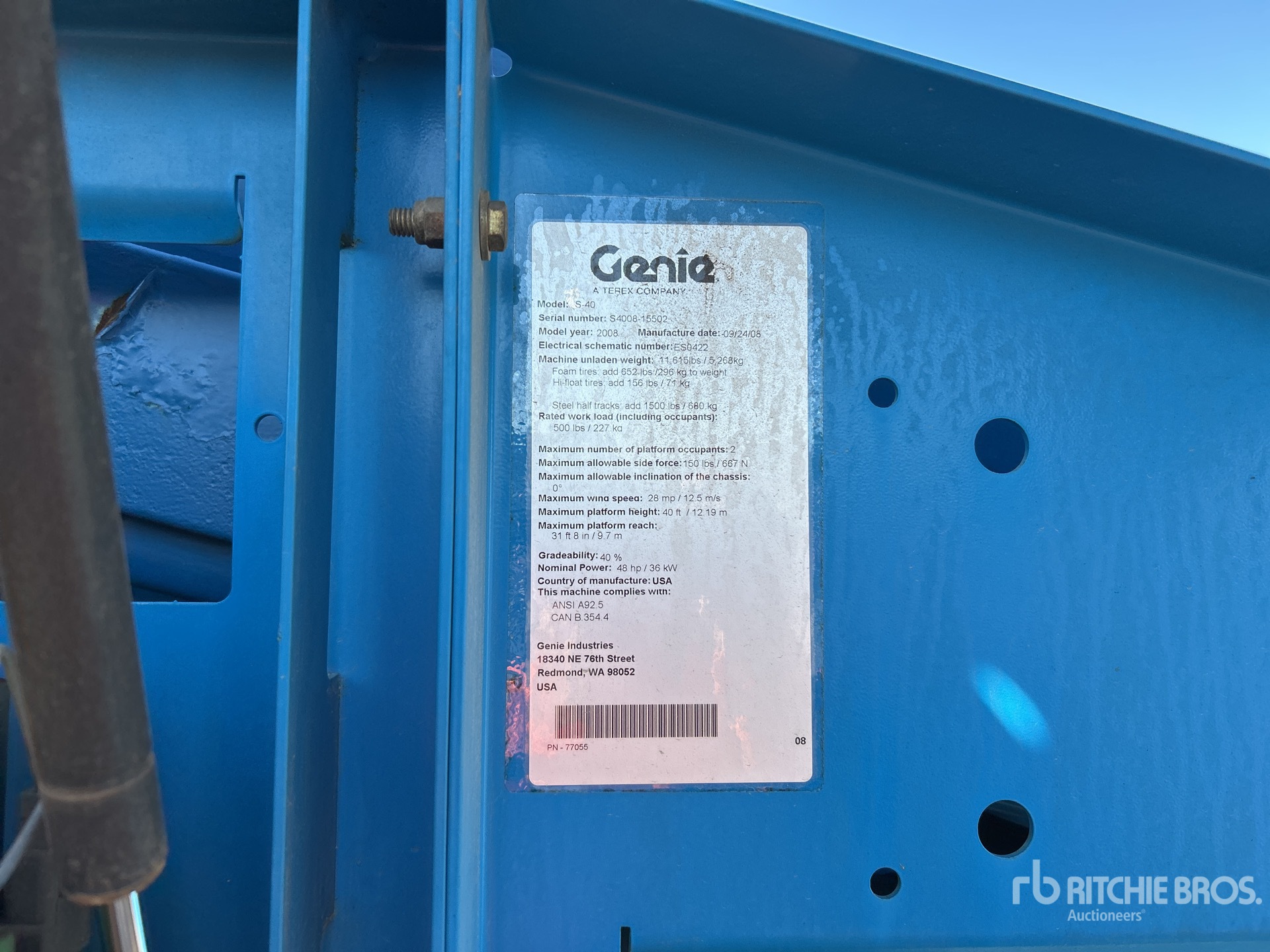 General Appearance with Numéro de série/Numéro d'identification du véhicule automobile