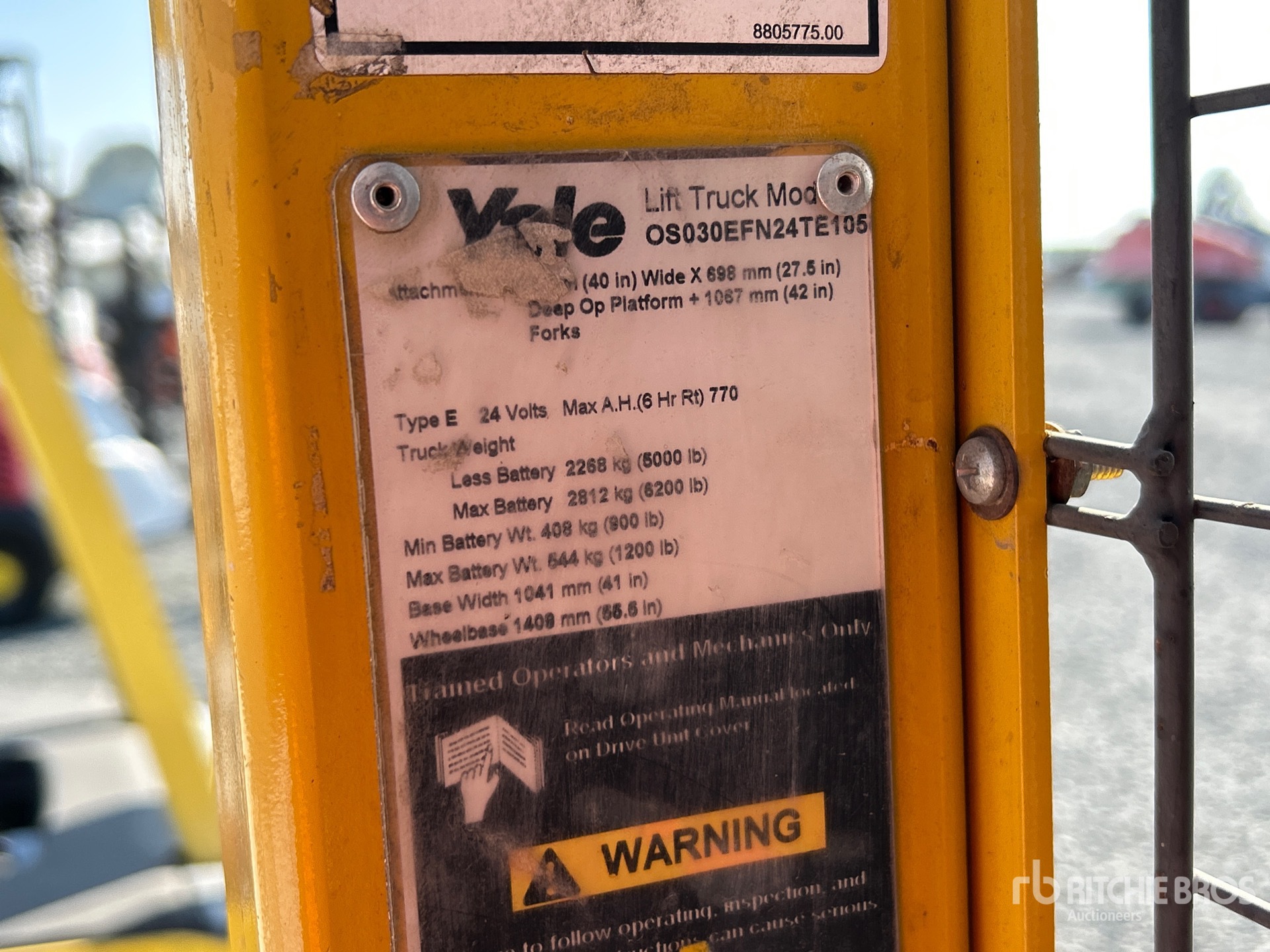 General Appearance with N.º de serie/VIN