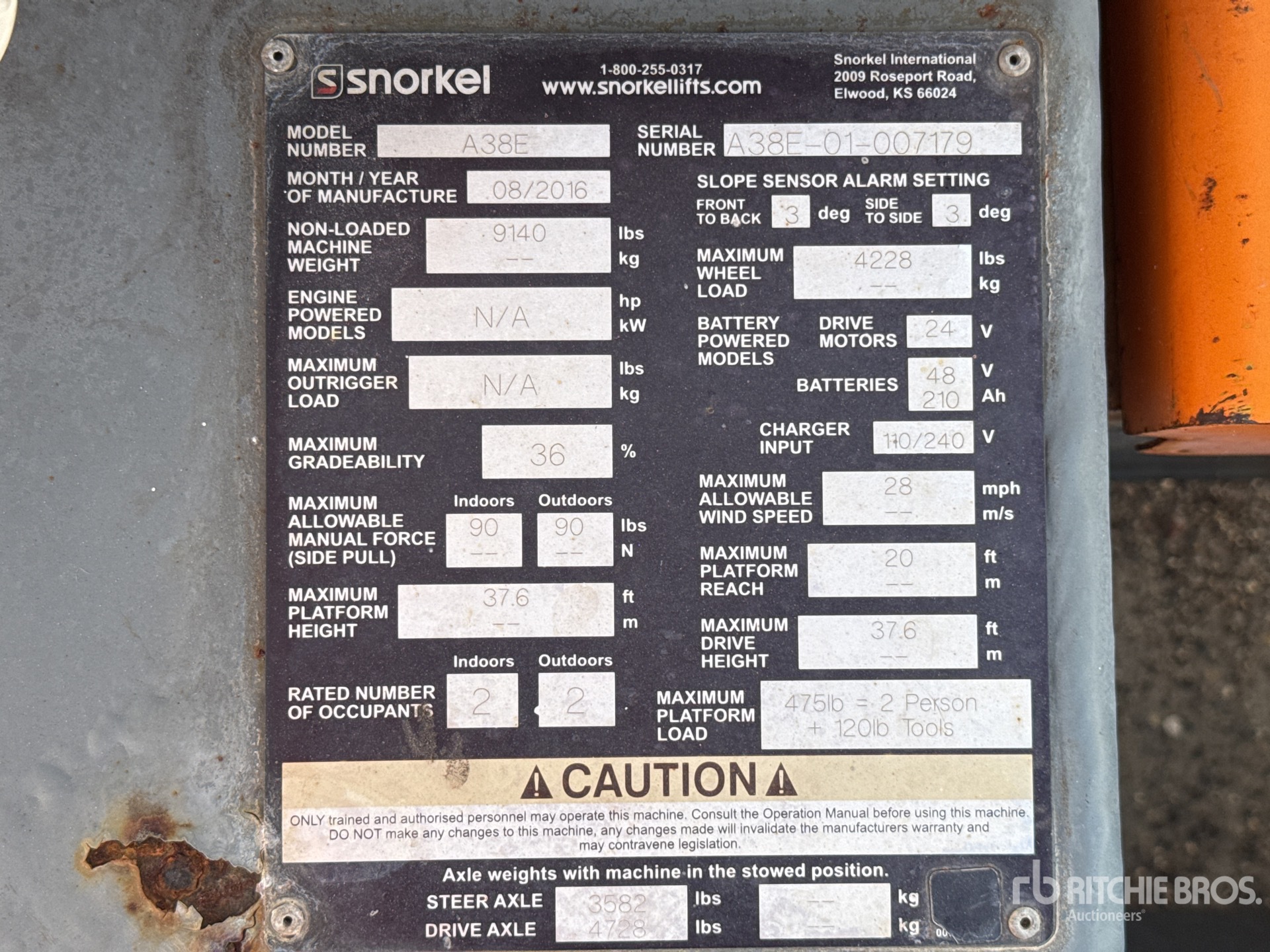 General Appearance with Seriennummer / FIN