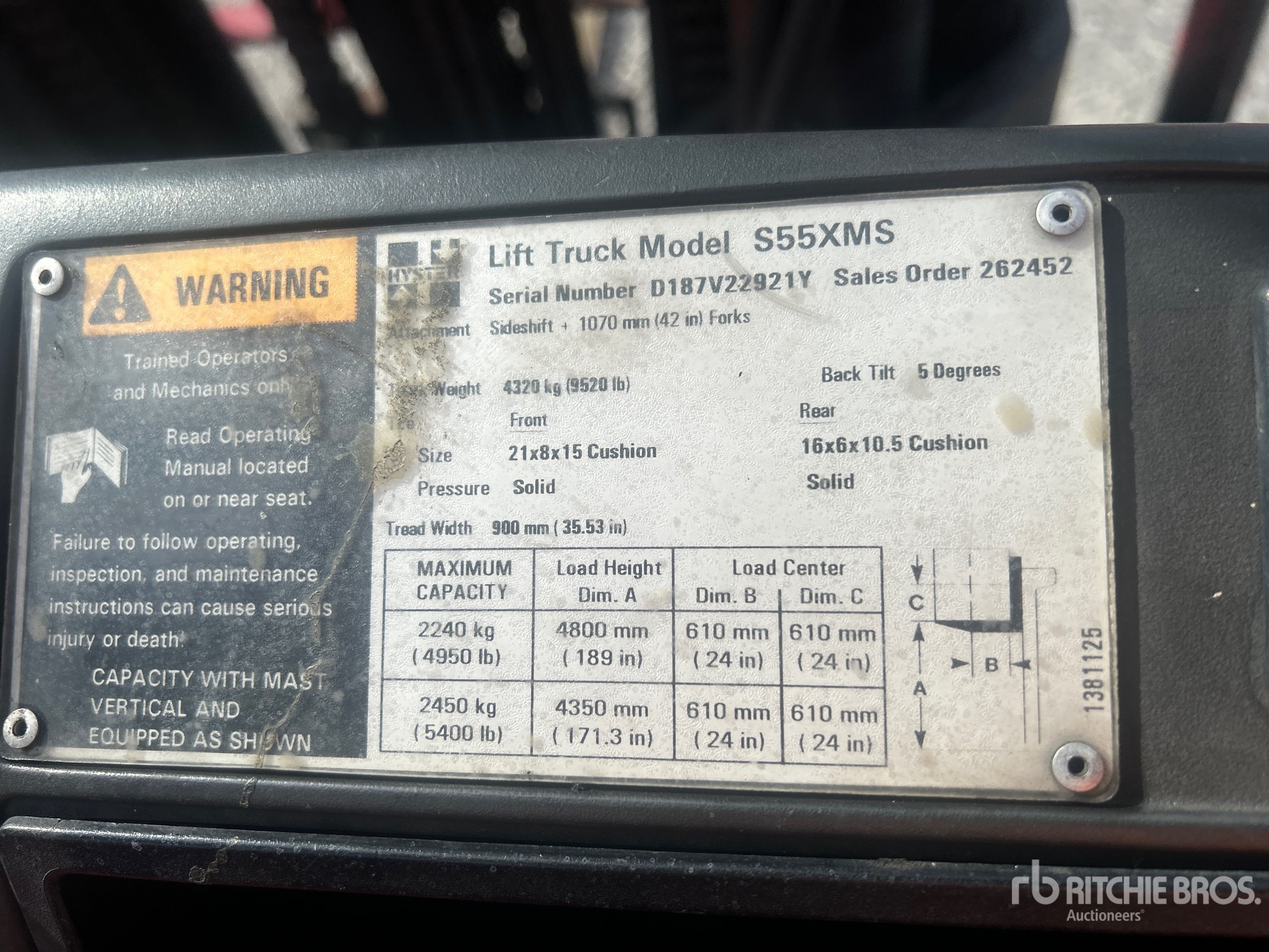 General Appearance with Numéro de série/Numéro d'identification du véhicule automobile
