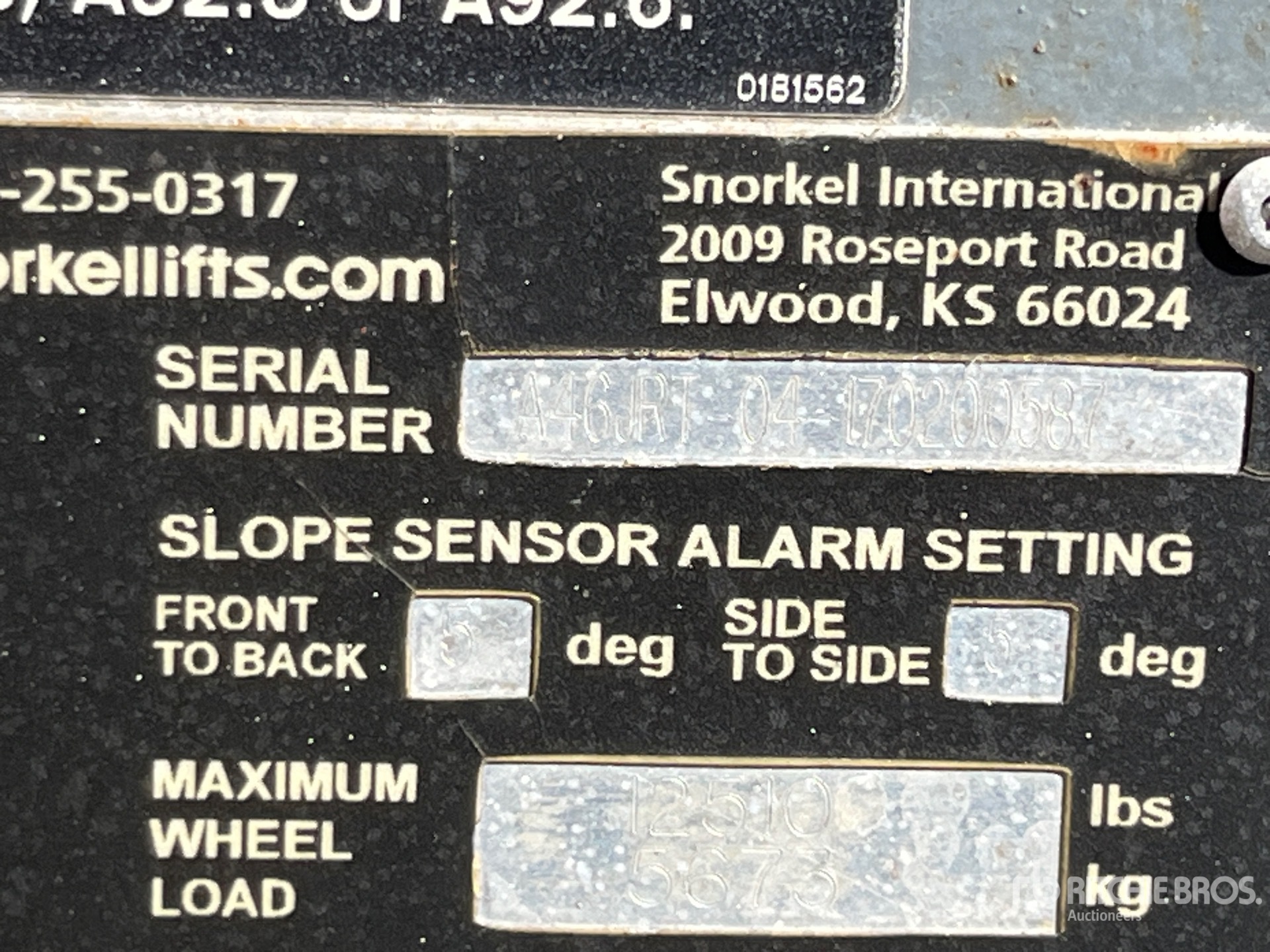 General Appearance with N.º de serie/VIN