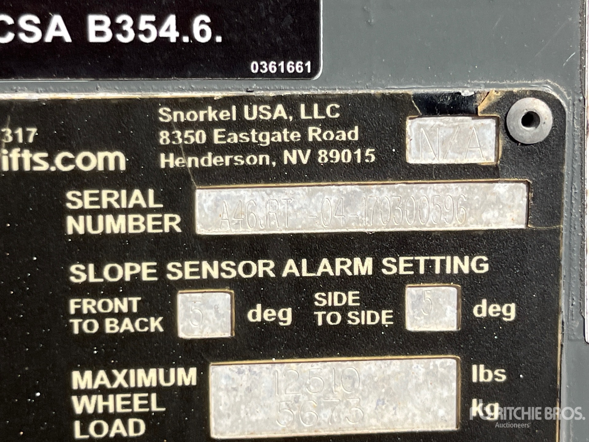 General Appearance with N.º de serie/VIN