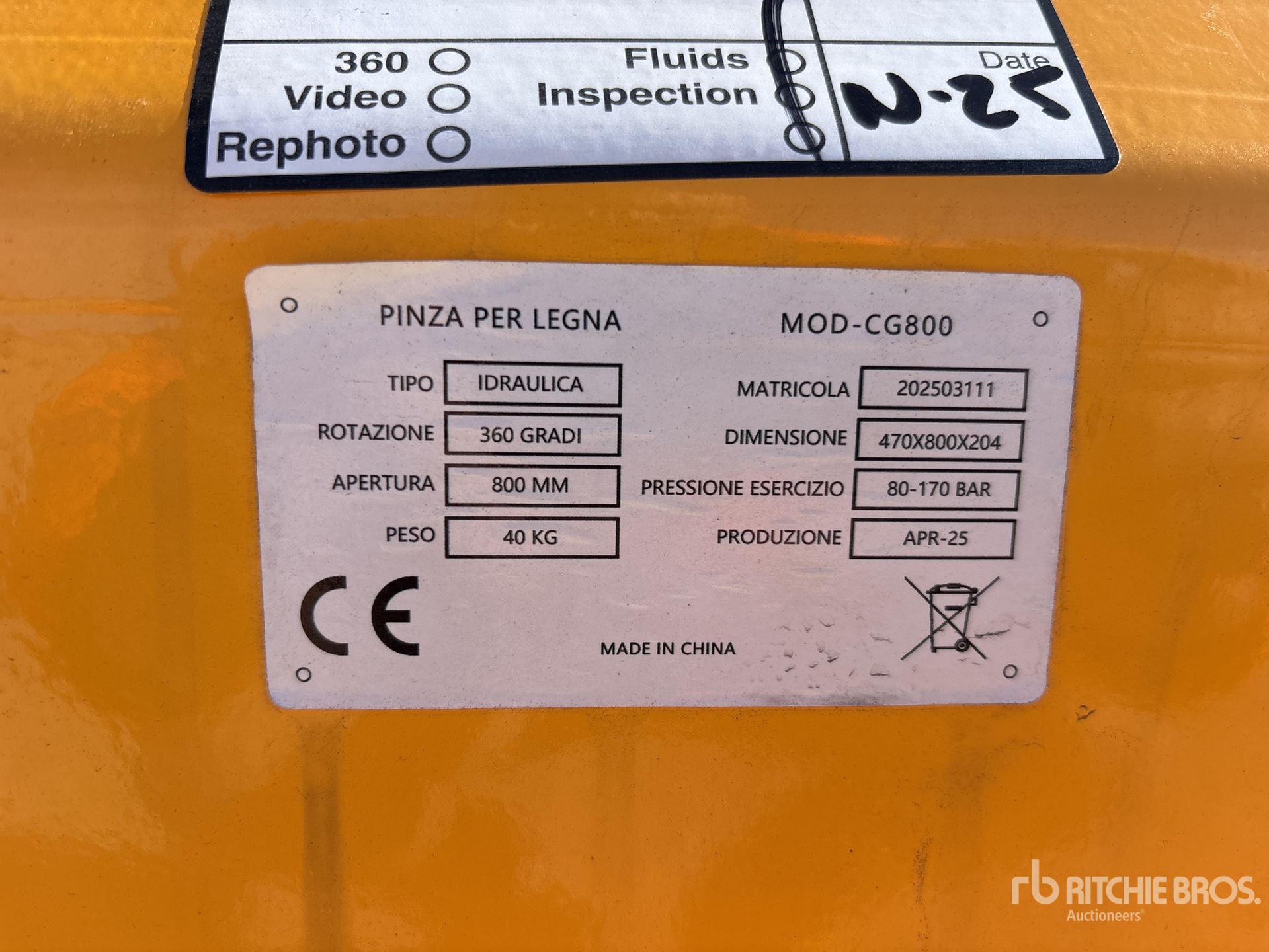 General Appearance with Numero seriale/numero d’identificazione del veicolo (VIN)