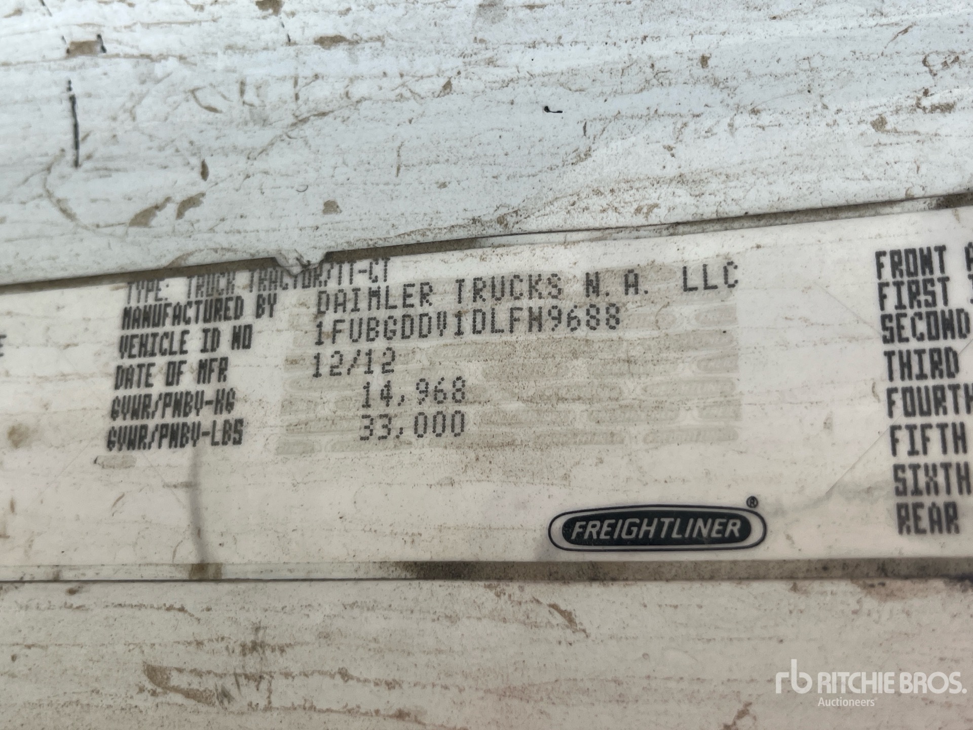 General Appearance with N.º de serie/VIN